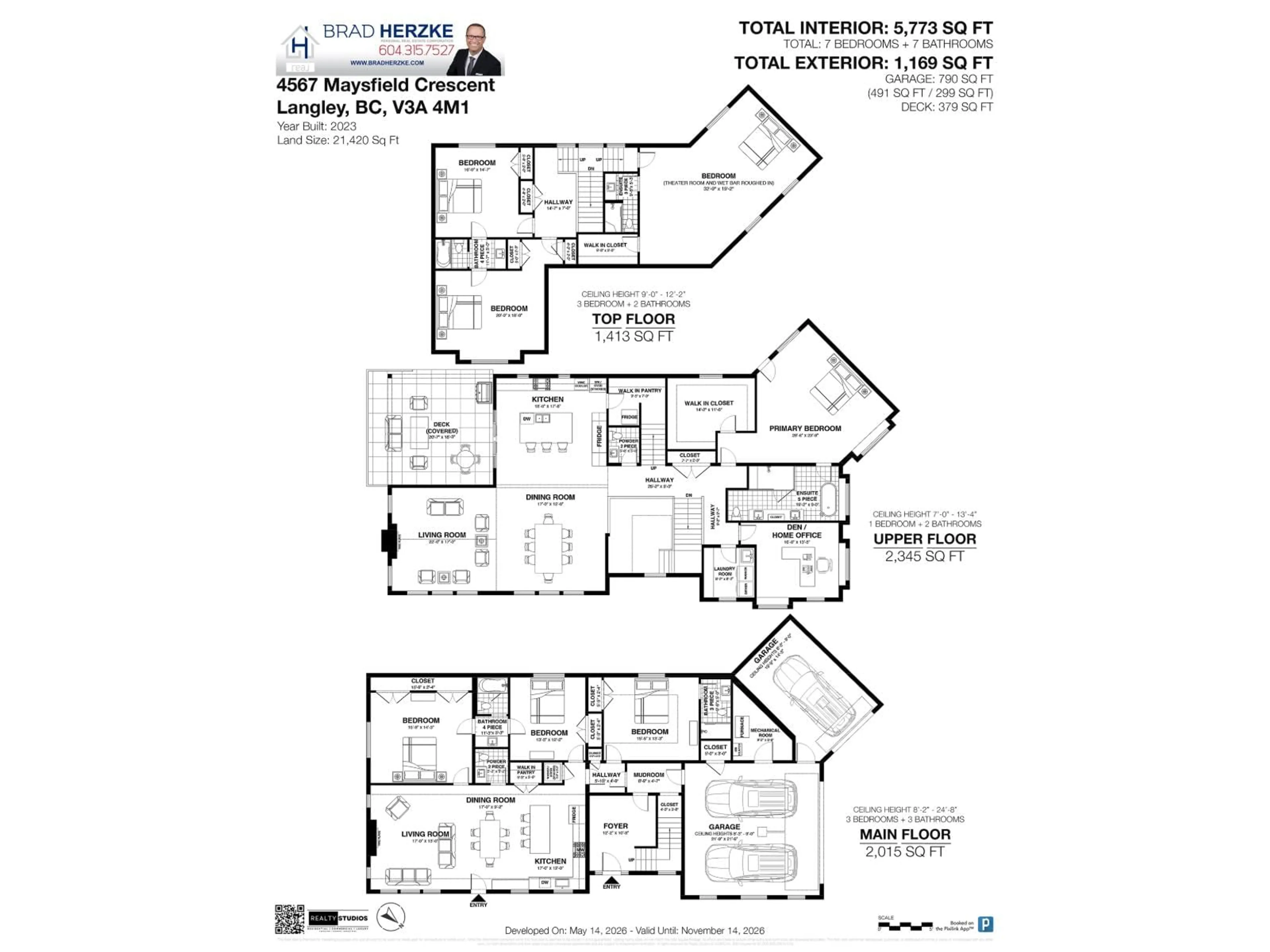 Floor plan for 4567 MAYSFIELD CRESCENT, Langley British Columbia V3A4M1