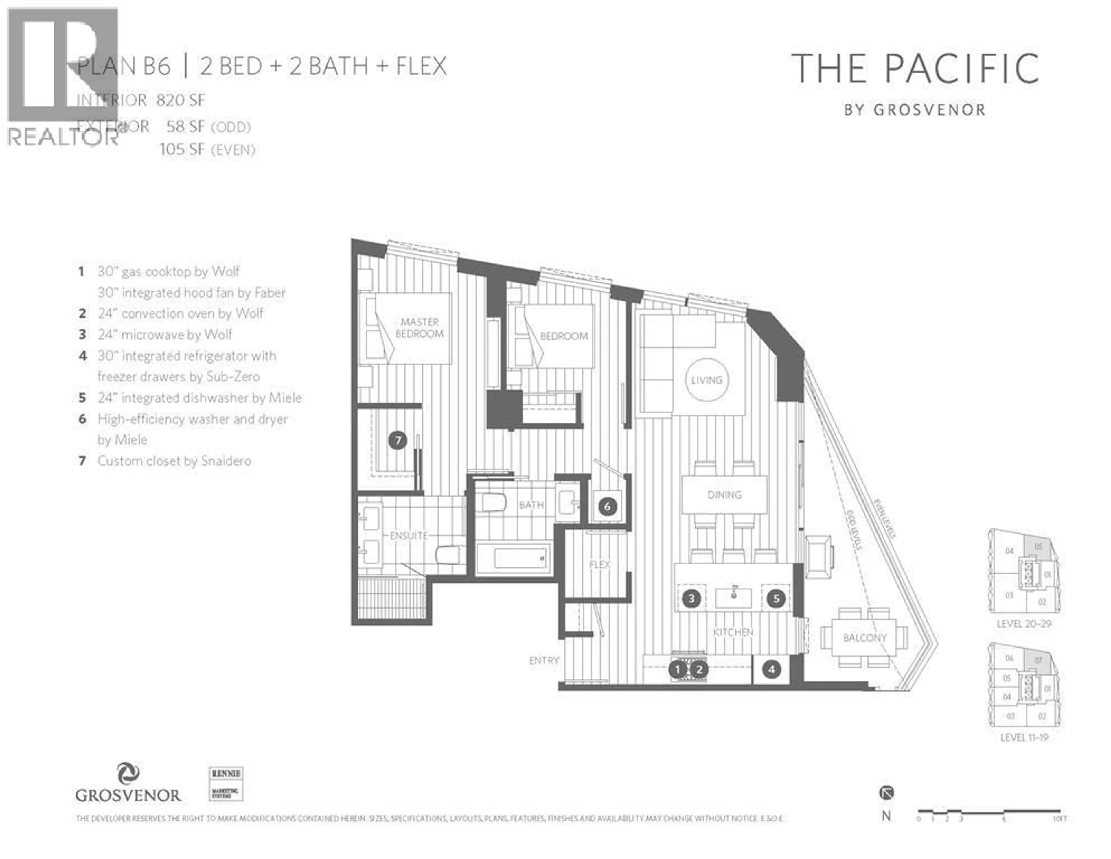 Floor plan for 2606 - 889 PACIFIC STREET, Vancouver British Columbia V6Z1C3