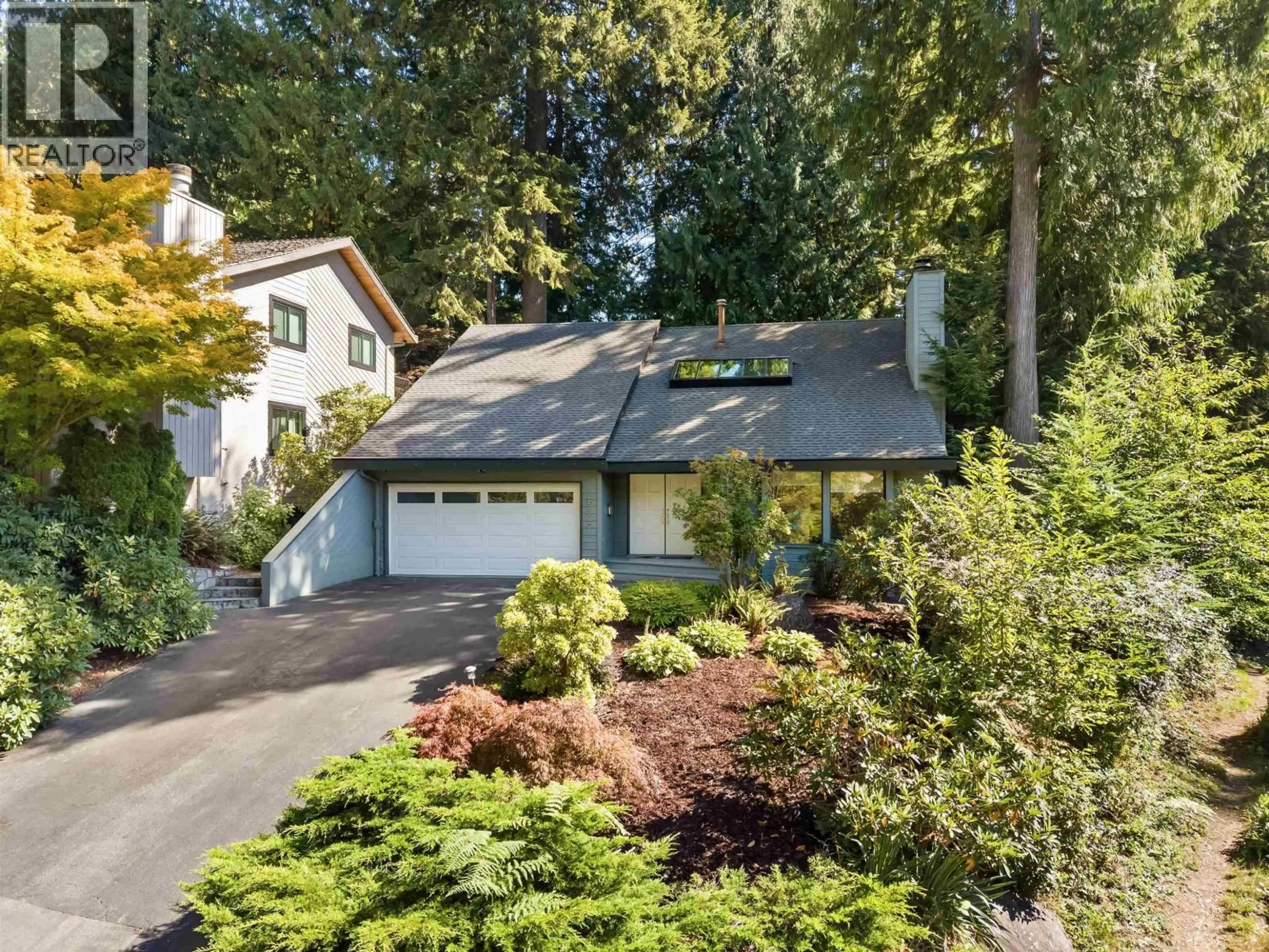 Home with vinyl exterior material, street for 5520 HUCKLEBERRY LANE, North Vancouver British Columbia V7R4N8