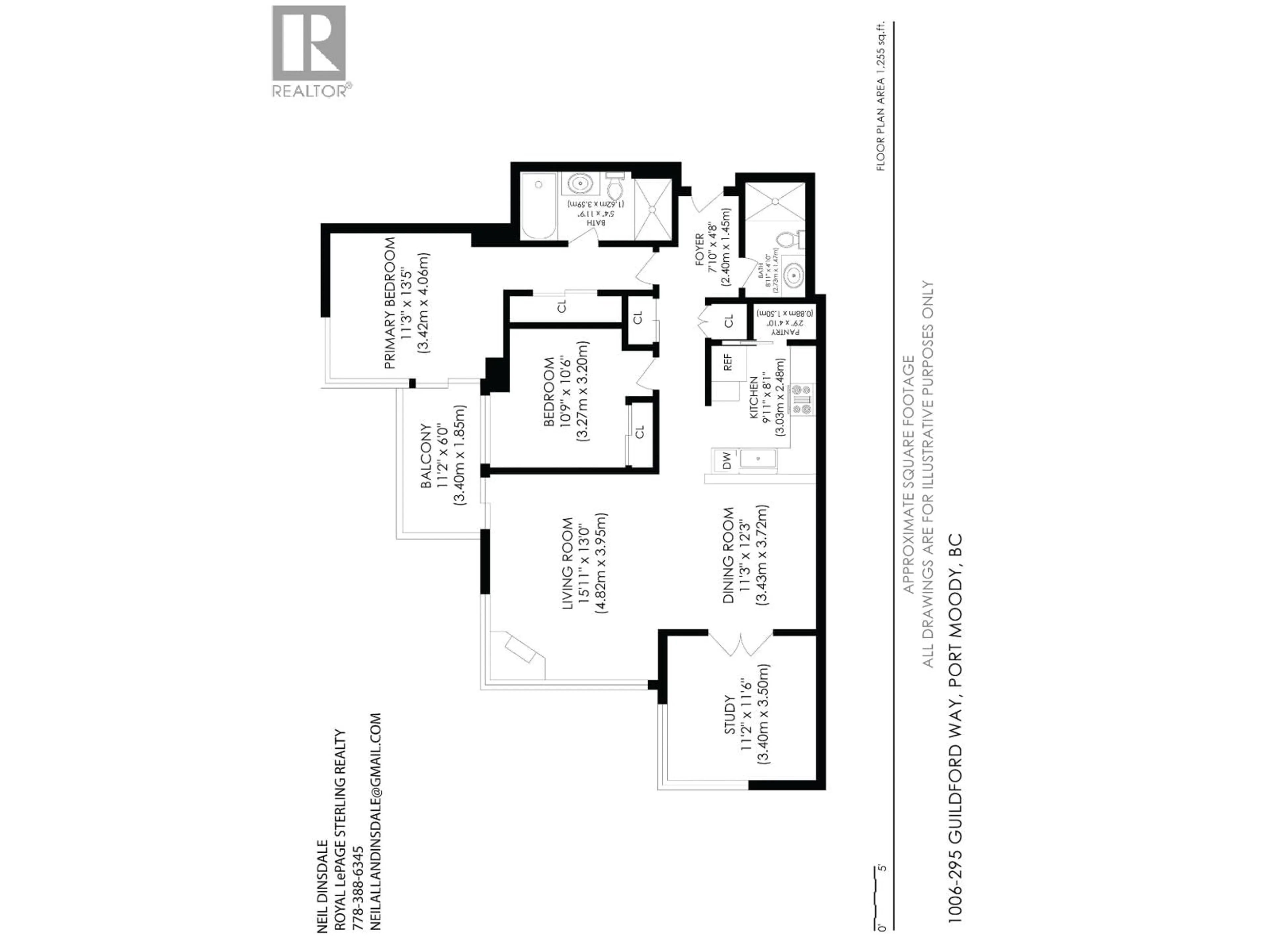 Floor plan for 1006 - 295 GUILDFORD WAY, Port Moody British Columbia V3H5N3
