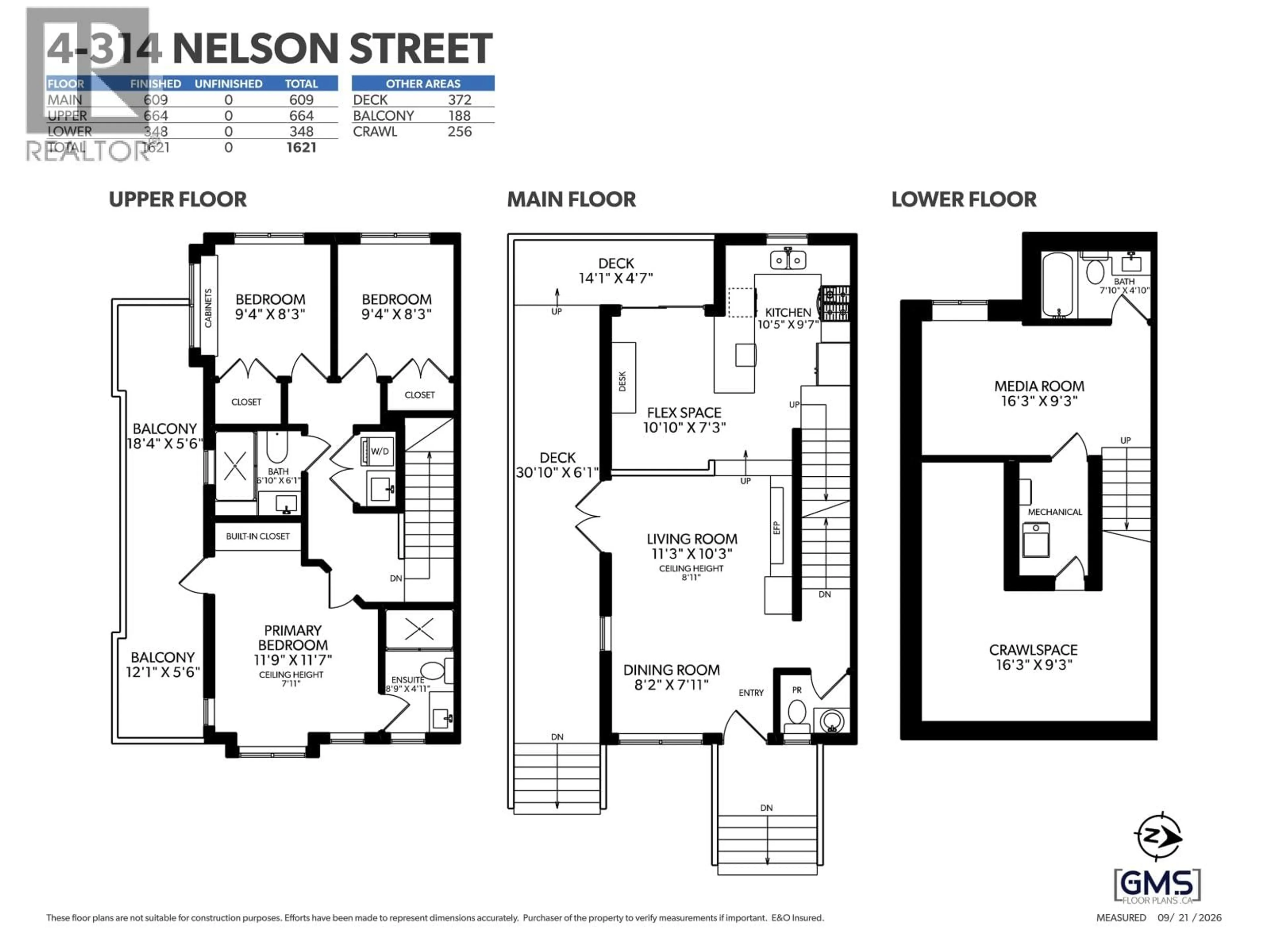 Floor plan for 104 - 314 NELSON STREET, Coquitlam British Columbia V3K4N3