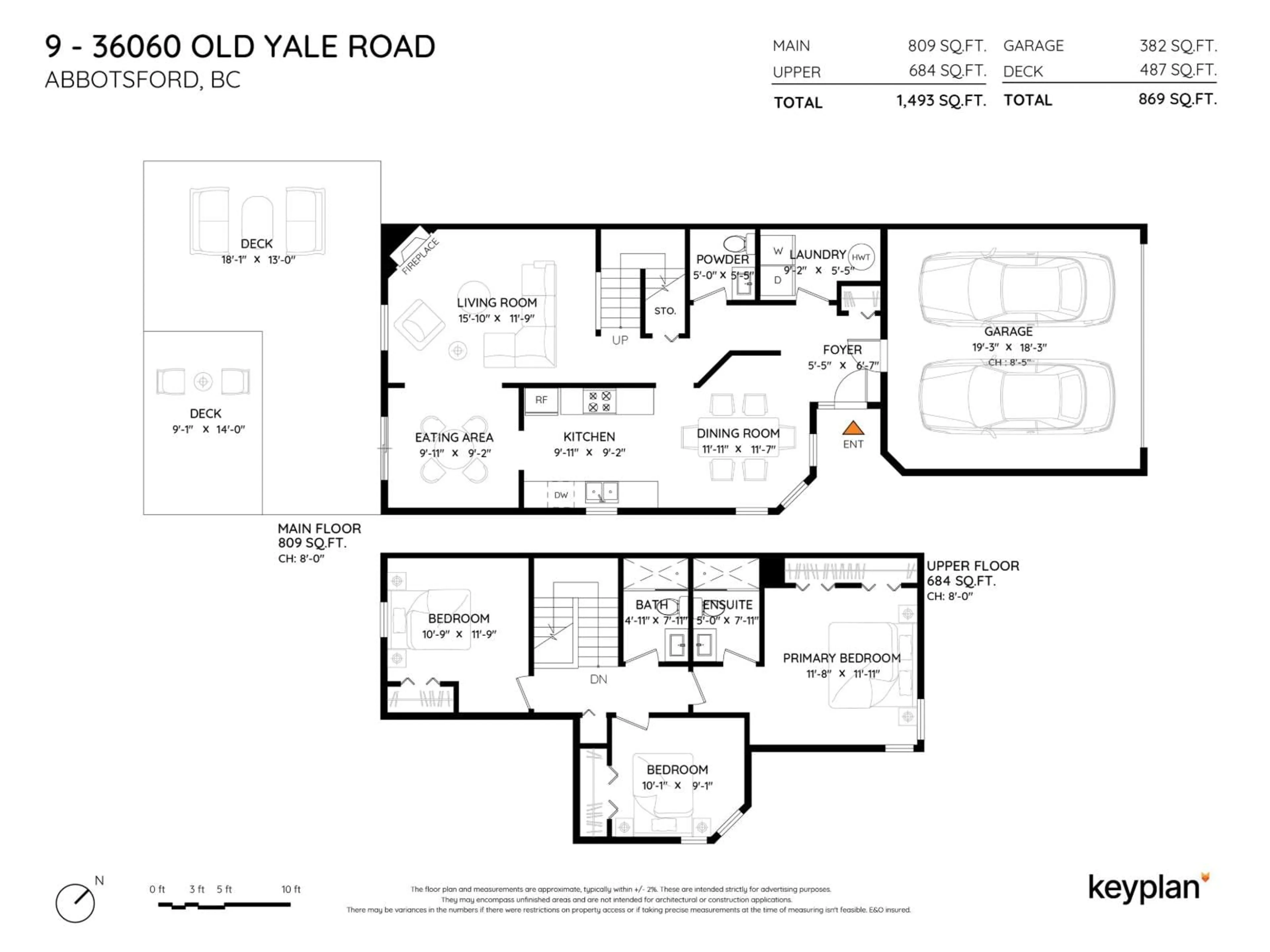 Floor plan for 9 - 36060 OLD YALE ROAD, Abbotsford British Columbia V3G2E9