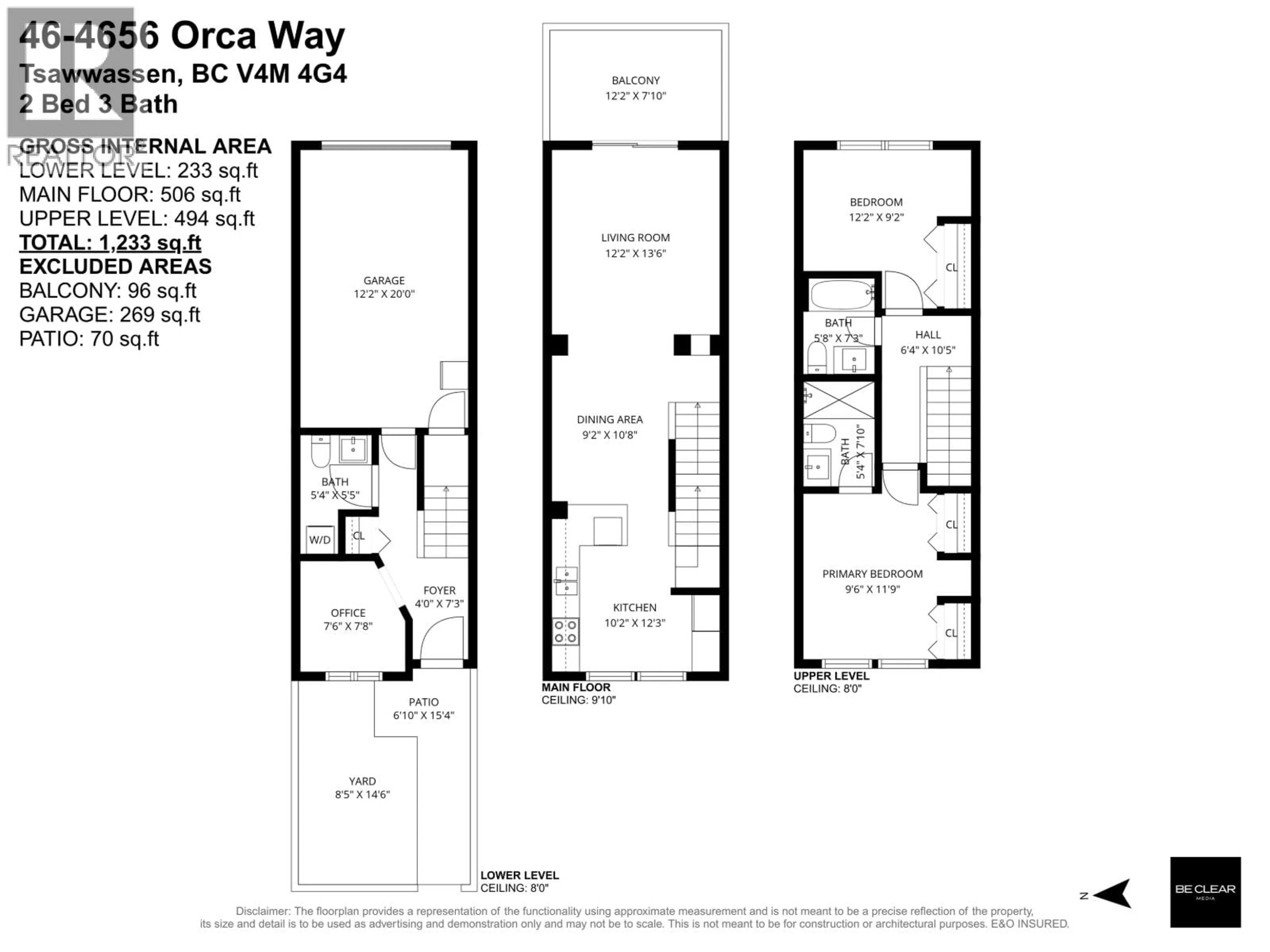 Floor plan for 46 - 4656 ORCA WAY, Tsawwassen British Columbia V4M4G4