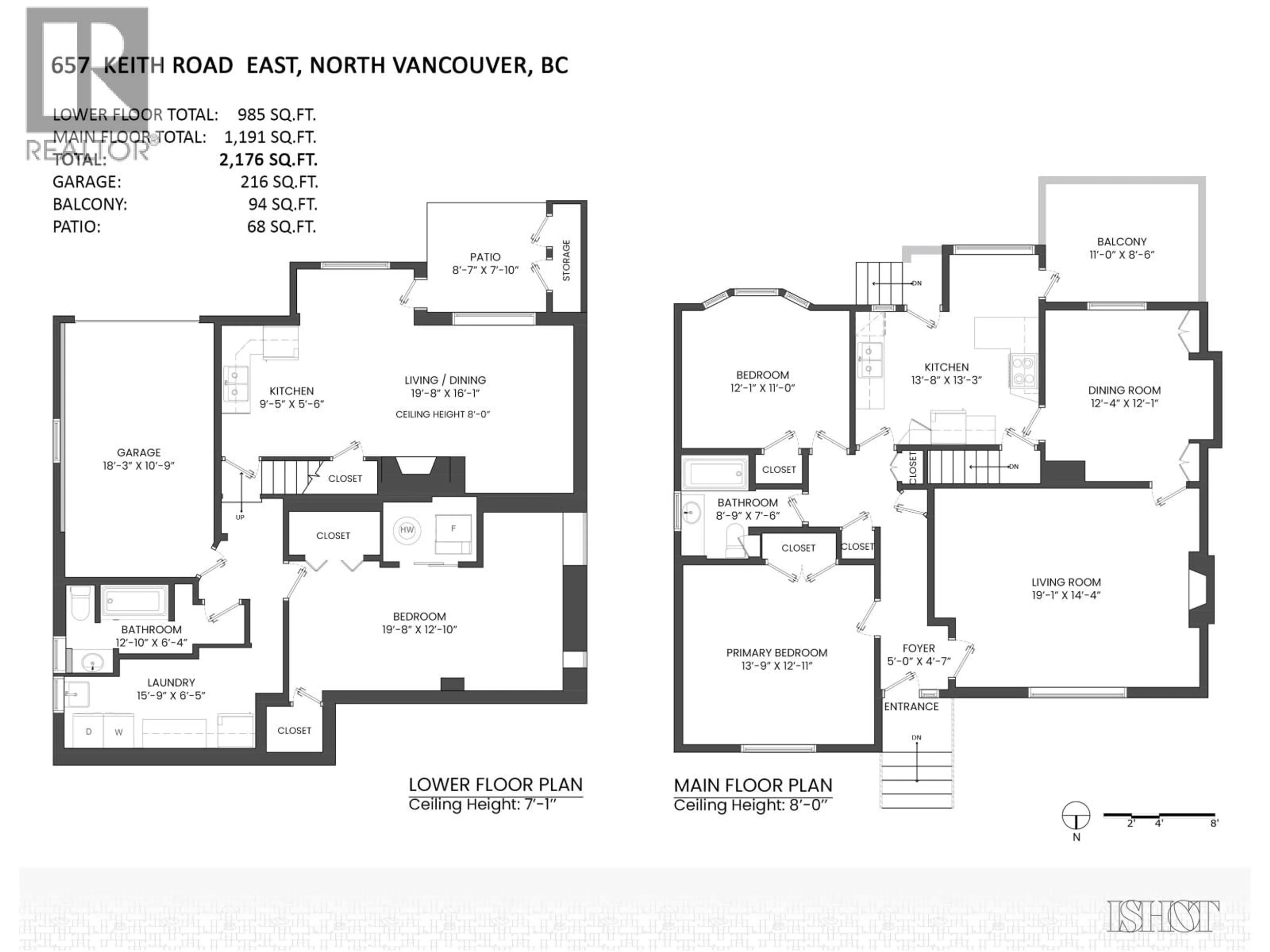 Floor plan for 657 KEITH ROAD, North Vancouver British Columbia V7L1W4