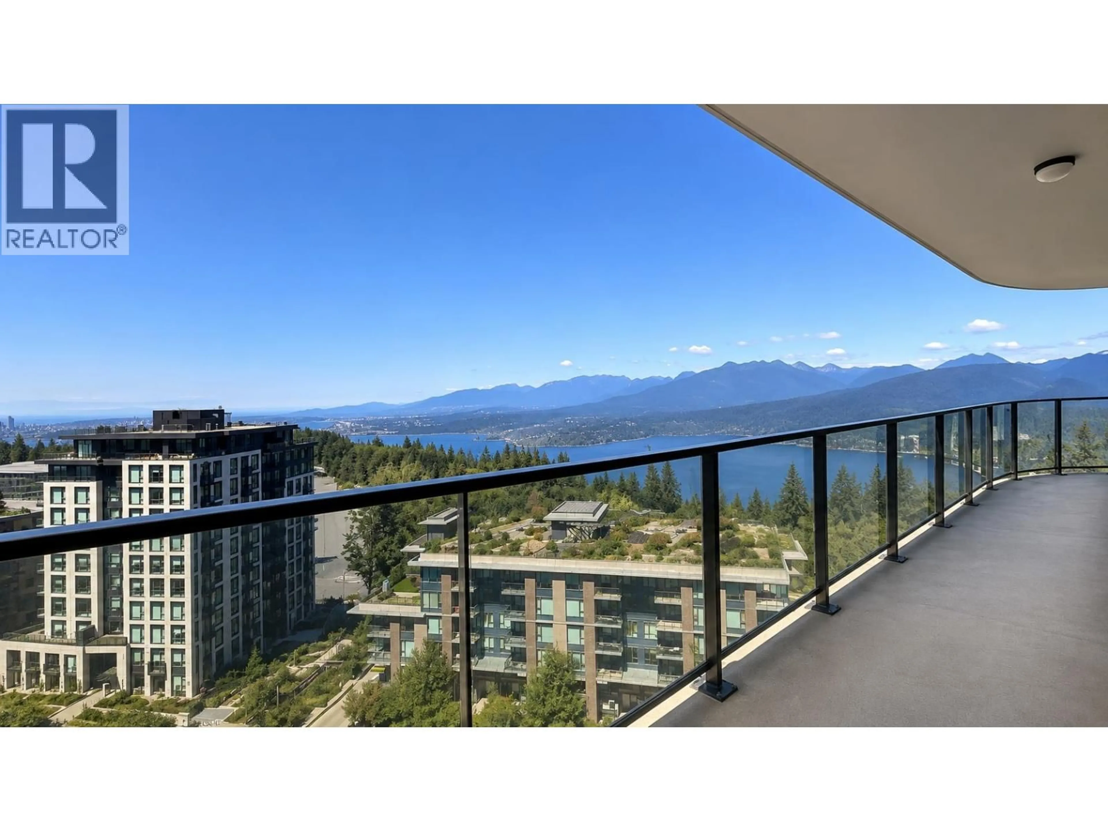 Balcony in the apartment, water/lake/river/ocean view for 1301 - 8761 UNIVERSITY CRESCENT, Burnaby British Columbia V5A4Y8
