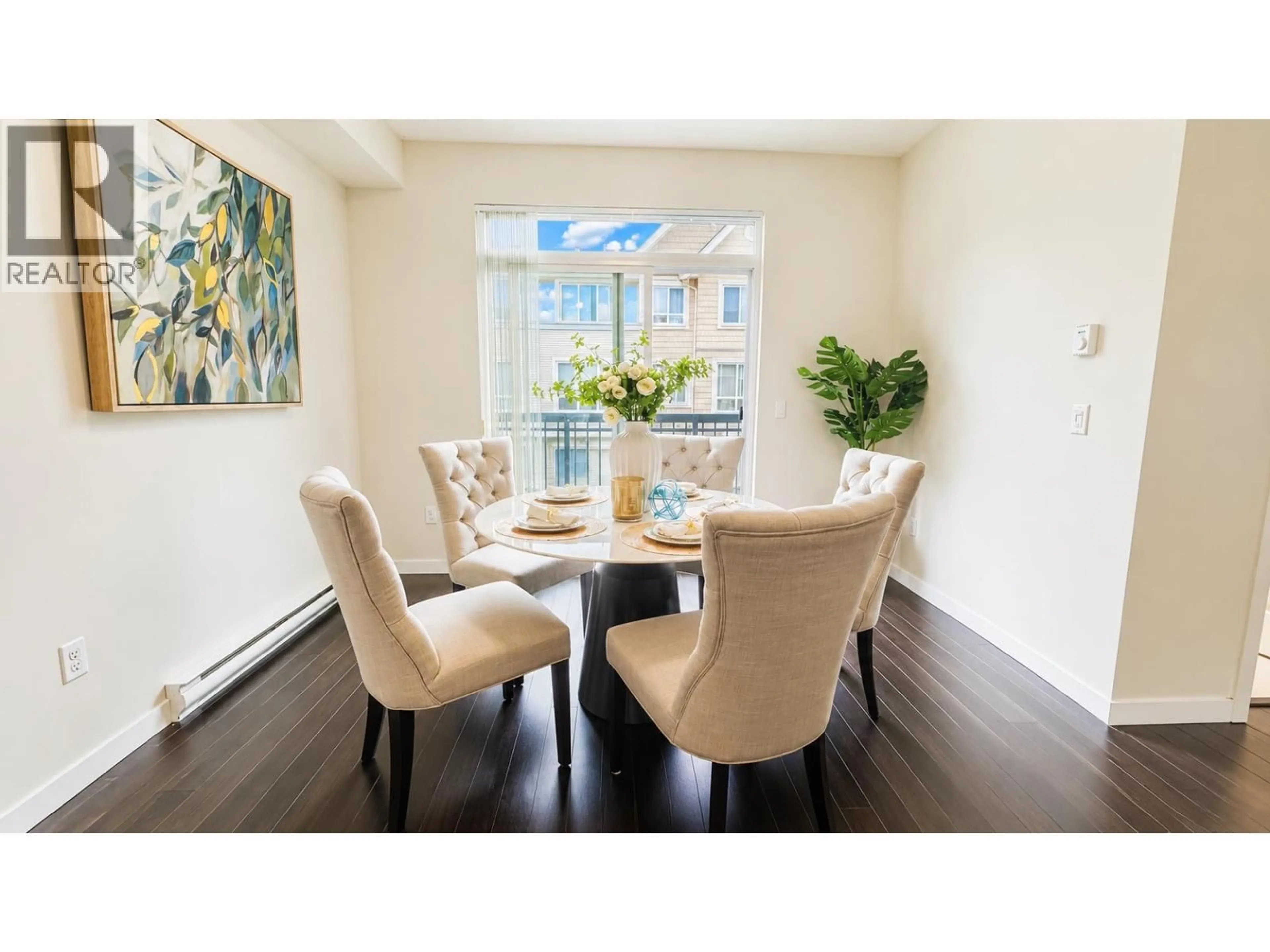 Dining room, wood/laminate floor for 34 - 1305 SOBALL STREET, Coquitlam British Columbia V3E0E8