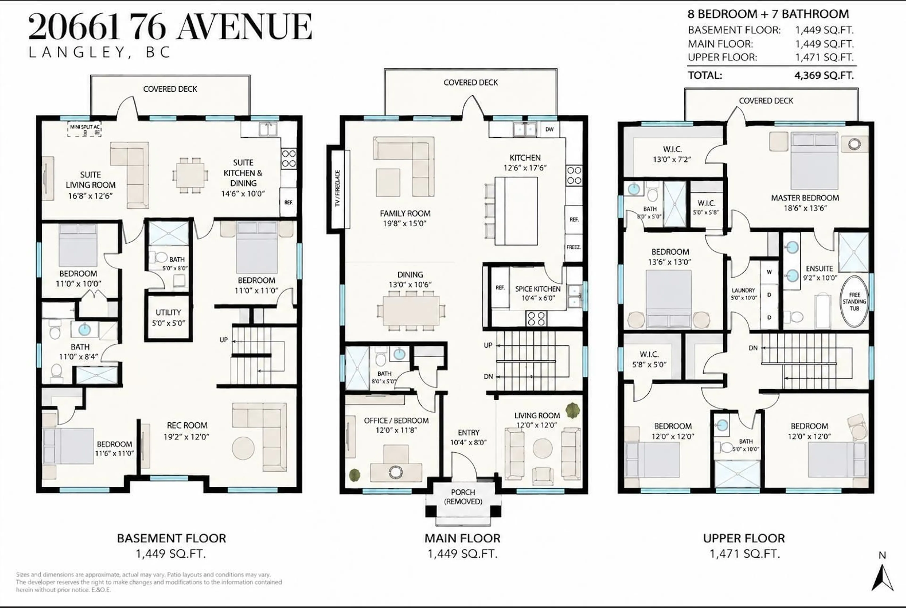 Floor plan for 20661 76 AVENUE, Langley British Columbia V2Y1V5