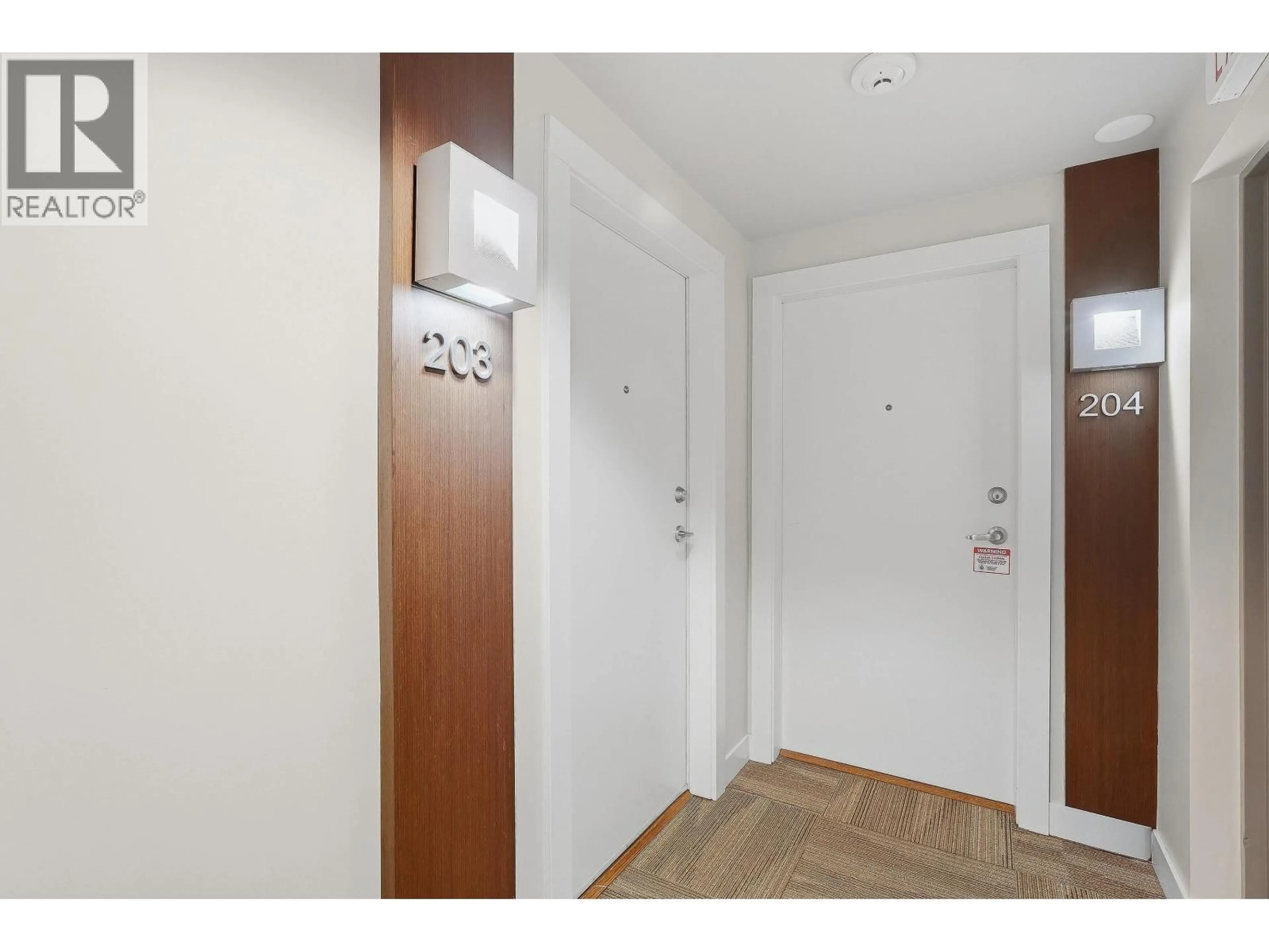 Indoor entryway for 203 - 2481 WATERLOO STREET, Vancouver British Columbia V6R3H4
