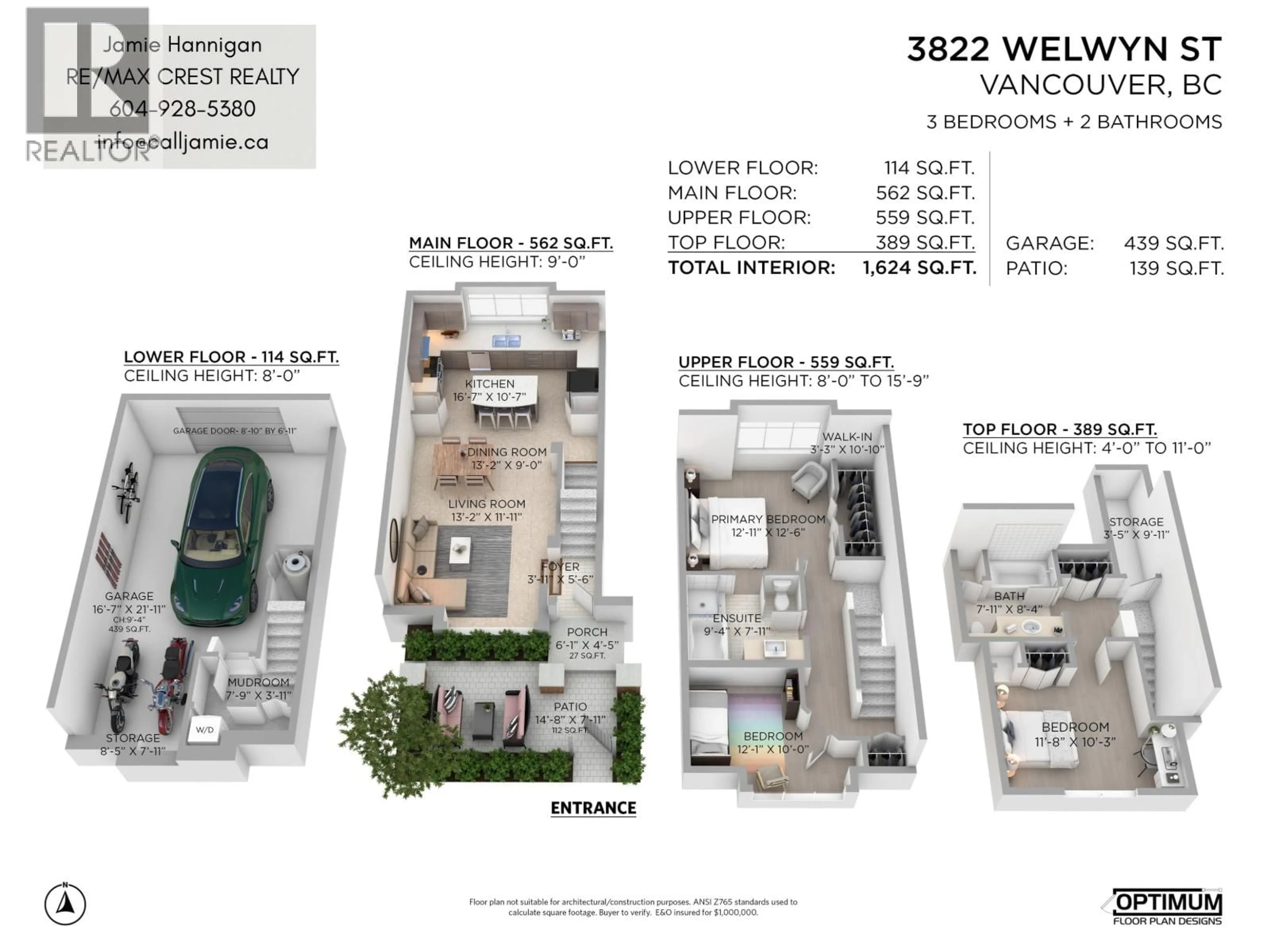 Floor plan for 3822 WELWYN STREET, Vancouver British Columbia V5N3Y9