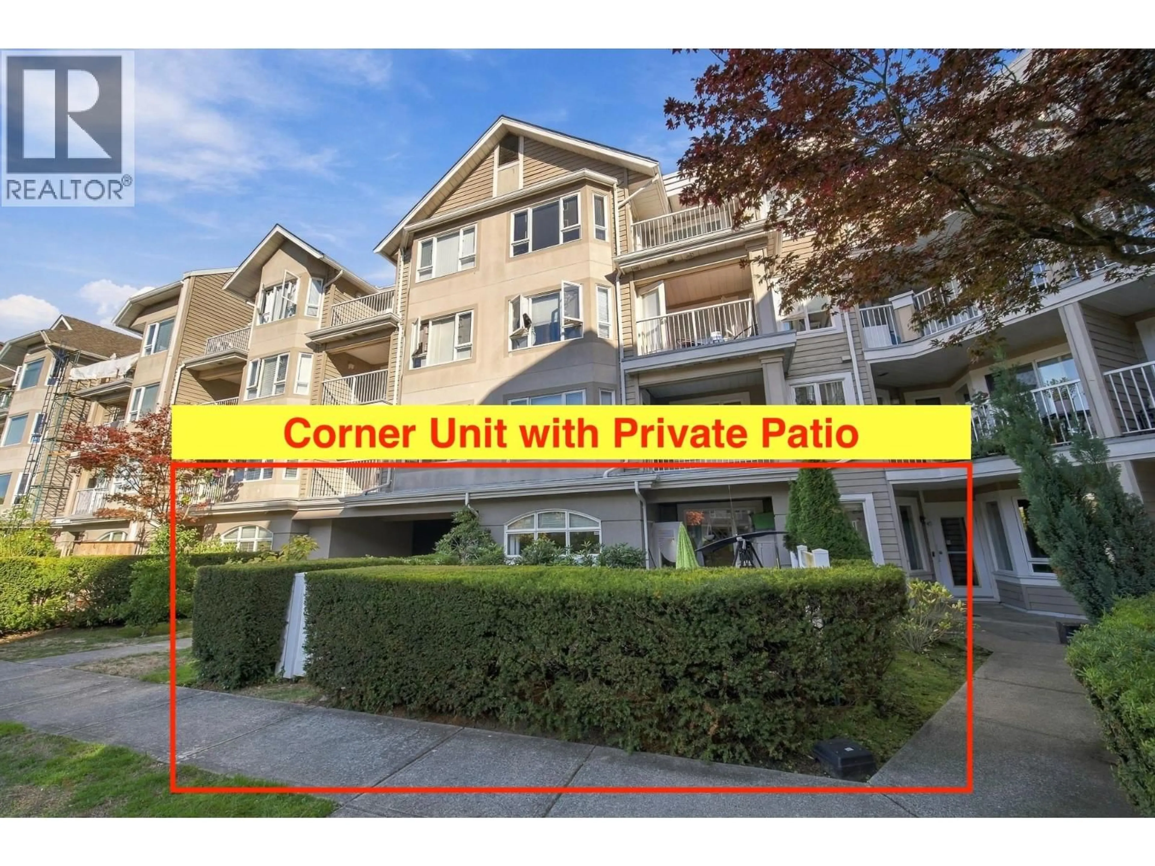 Patio, street for 102 - 5888 DOVER CRESCENT, Richmond British Columbia V7C5R9