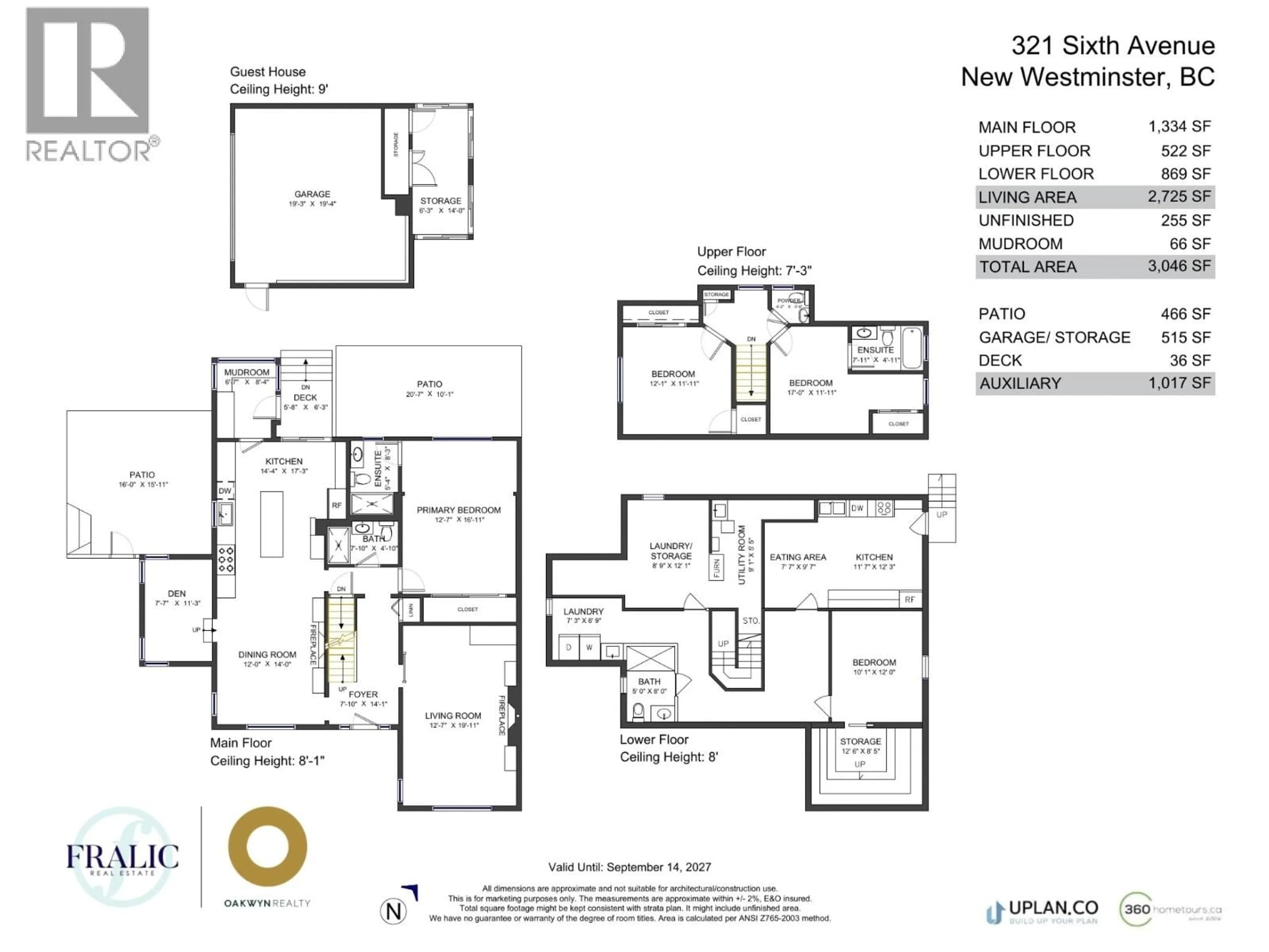 Floor plan for 321 SIXTH AVENUE, New Westminster British Columbia V3L1T7