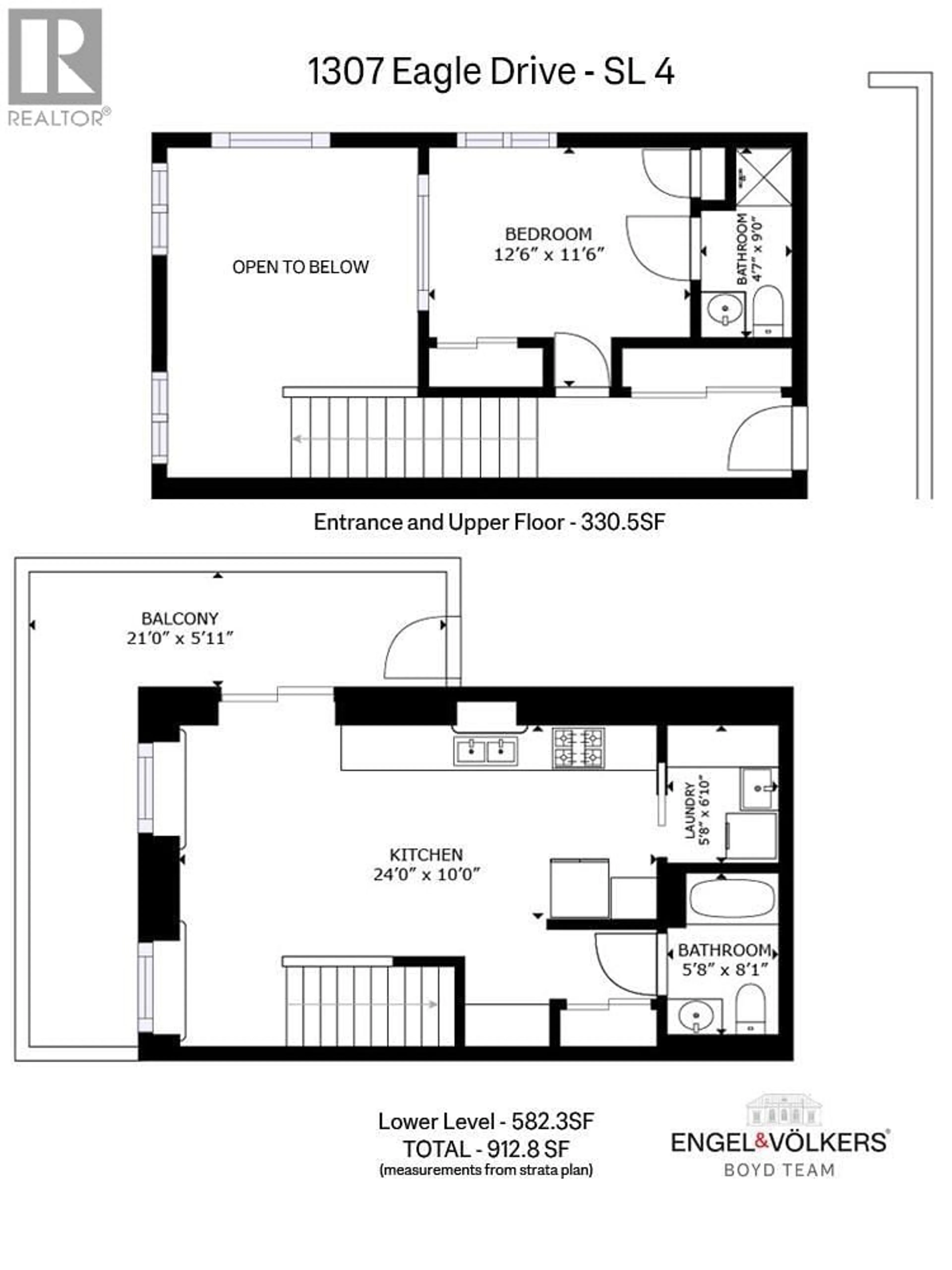 Floor plan for 4 - 1307 EAGLE DRIVE, Pemberton British Columbia V0N2L0