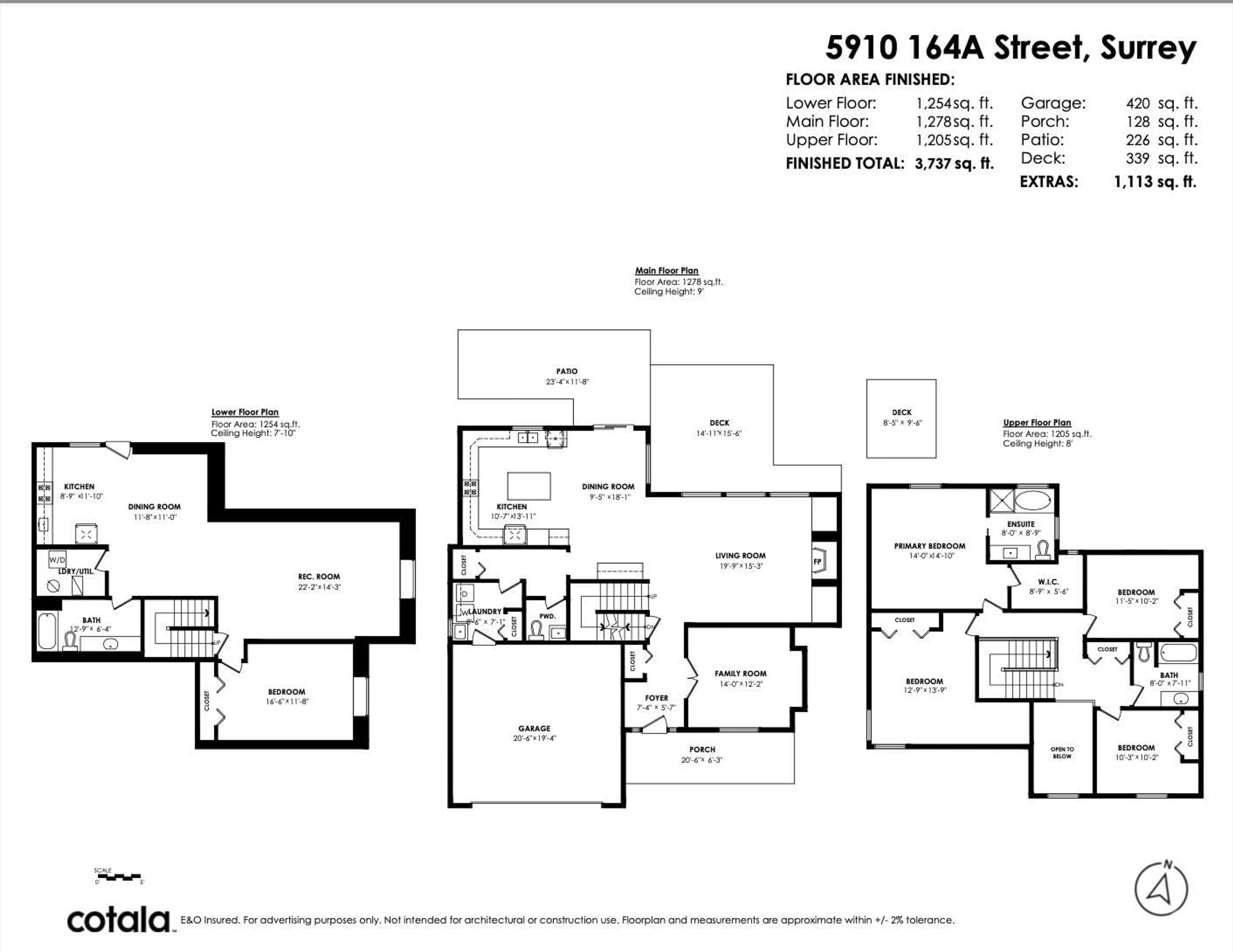 Floor plan for 5910 164A STREET, Surrey British Columbia V3S1J9