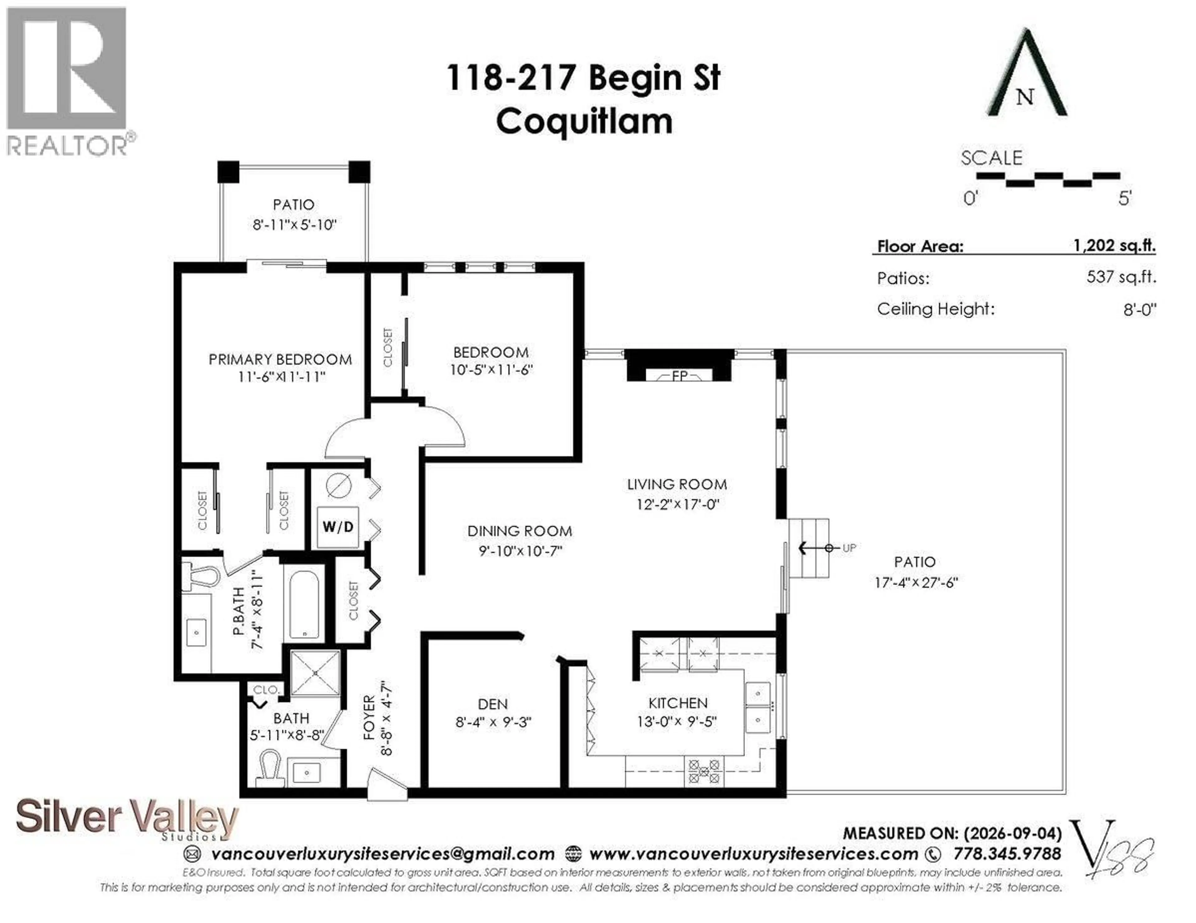 Floor plan for 118 - 217 BEGIN STREET, Coquitlam British Columbia V3K4V4