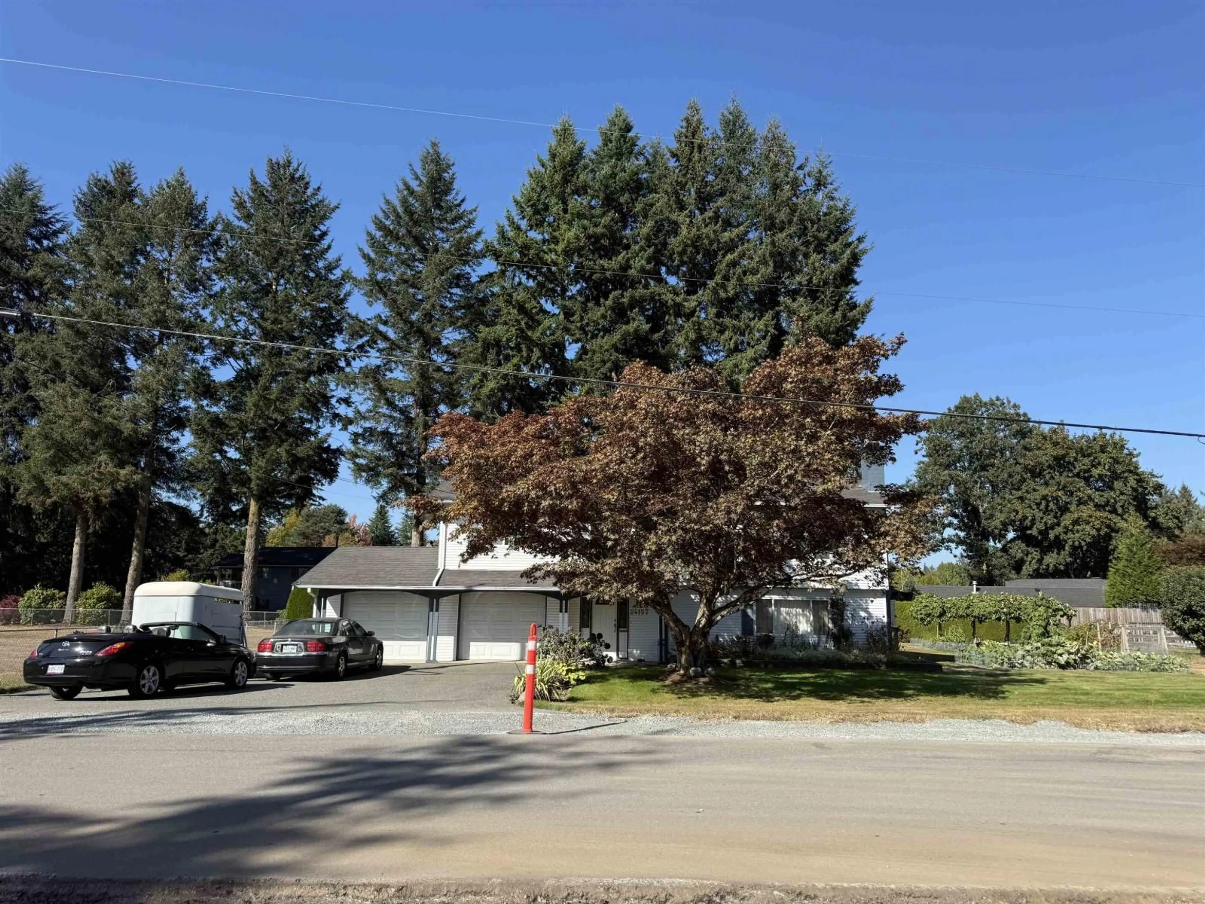 A pic from outside/outdoor area/front of a property/back of a property/a pic from drone, street for 24157 52 AVENUE, Langley British Columbia V2Z2N2