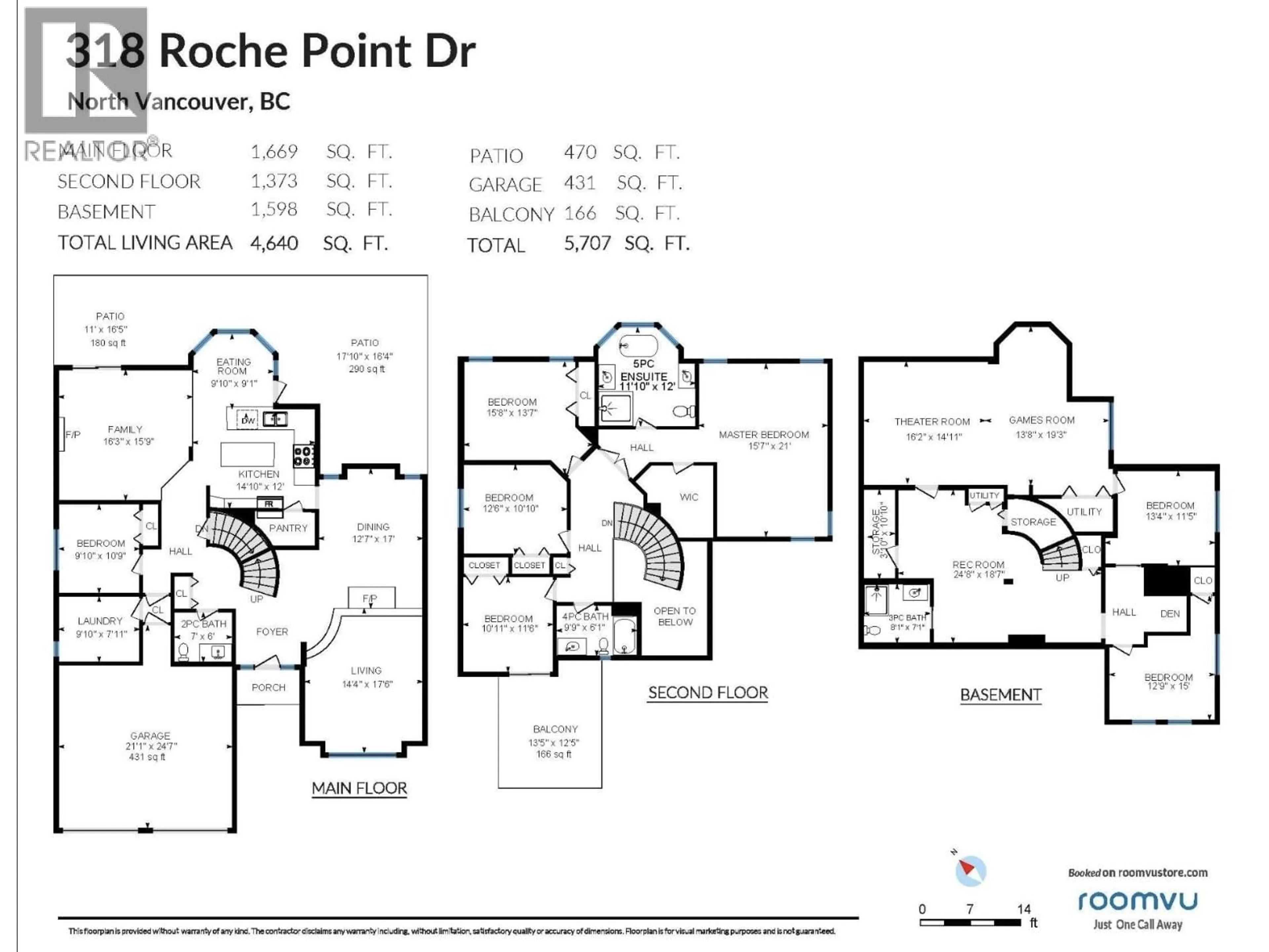 Floor plan for 318 ROCHE POINT DRIVE, North Vancouver British Columbia V7G2M2