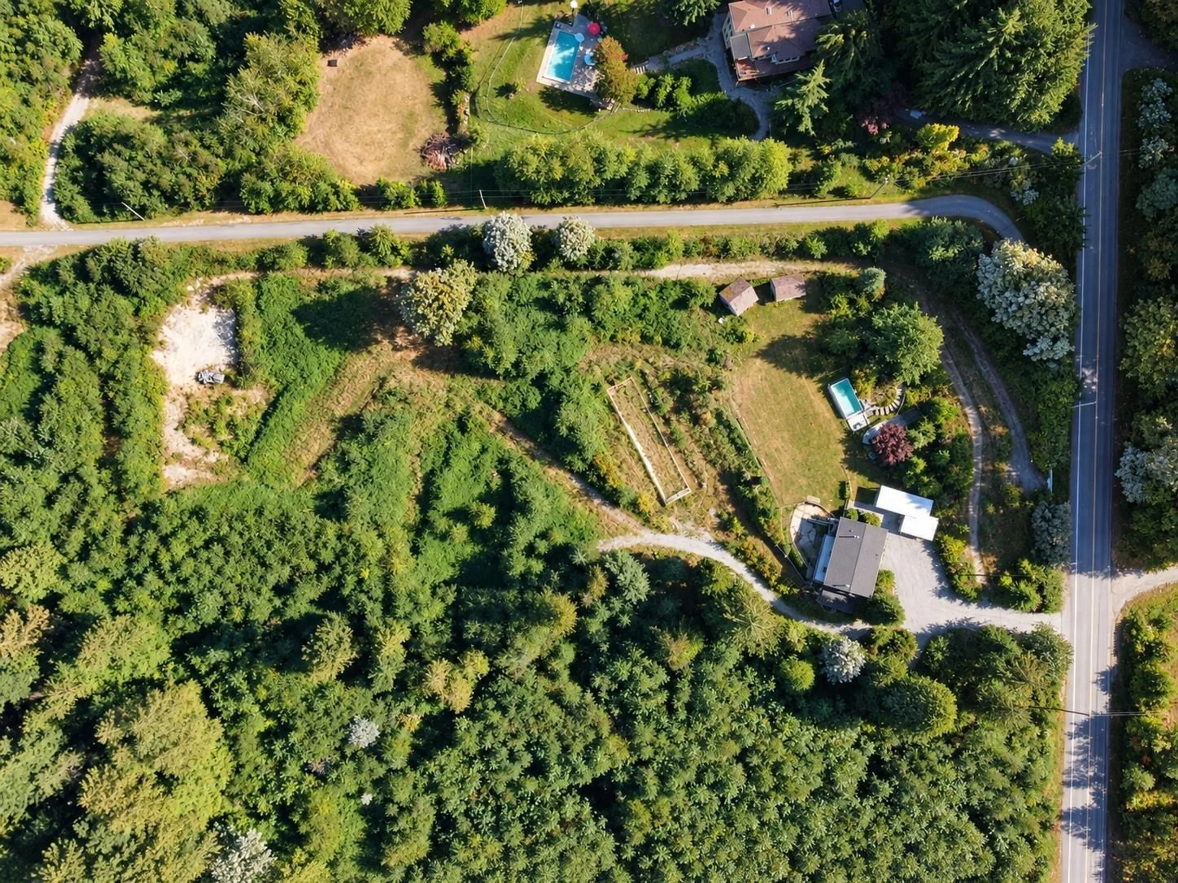 A pic from outside/outdoor area/front of a property/back of a property/a pic from drone, forest/trees view for 31081 SILVERHILL ROAD, Mission British Columbia V4S1G9