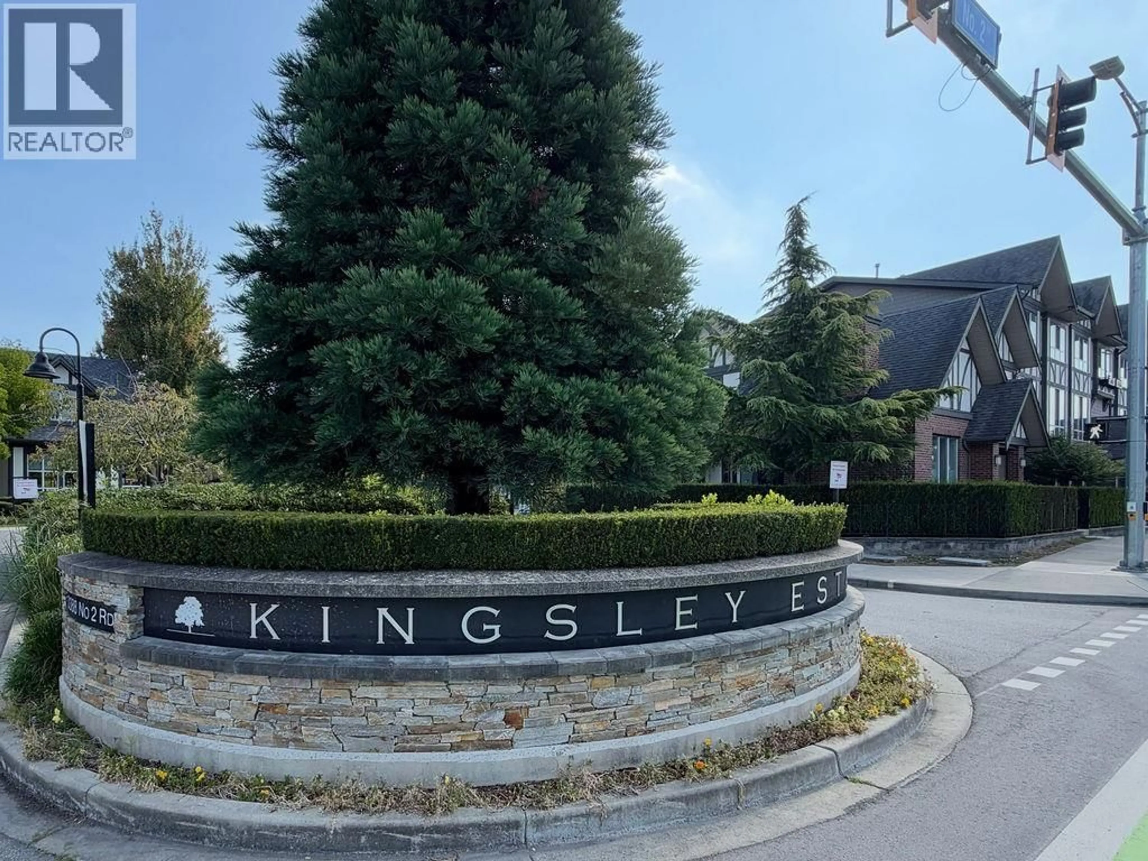 A pic from outside/outdoor area/front of a property/back of a property/a pic from drone, street for 102 - 10388 NO. 2 ROAD, Richmond British Columbia V7E0B9