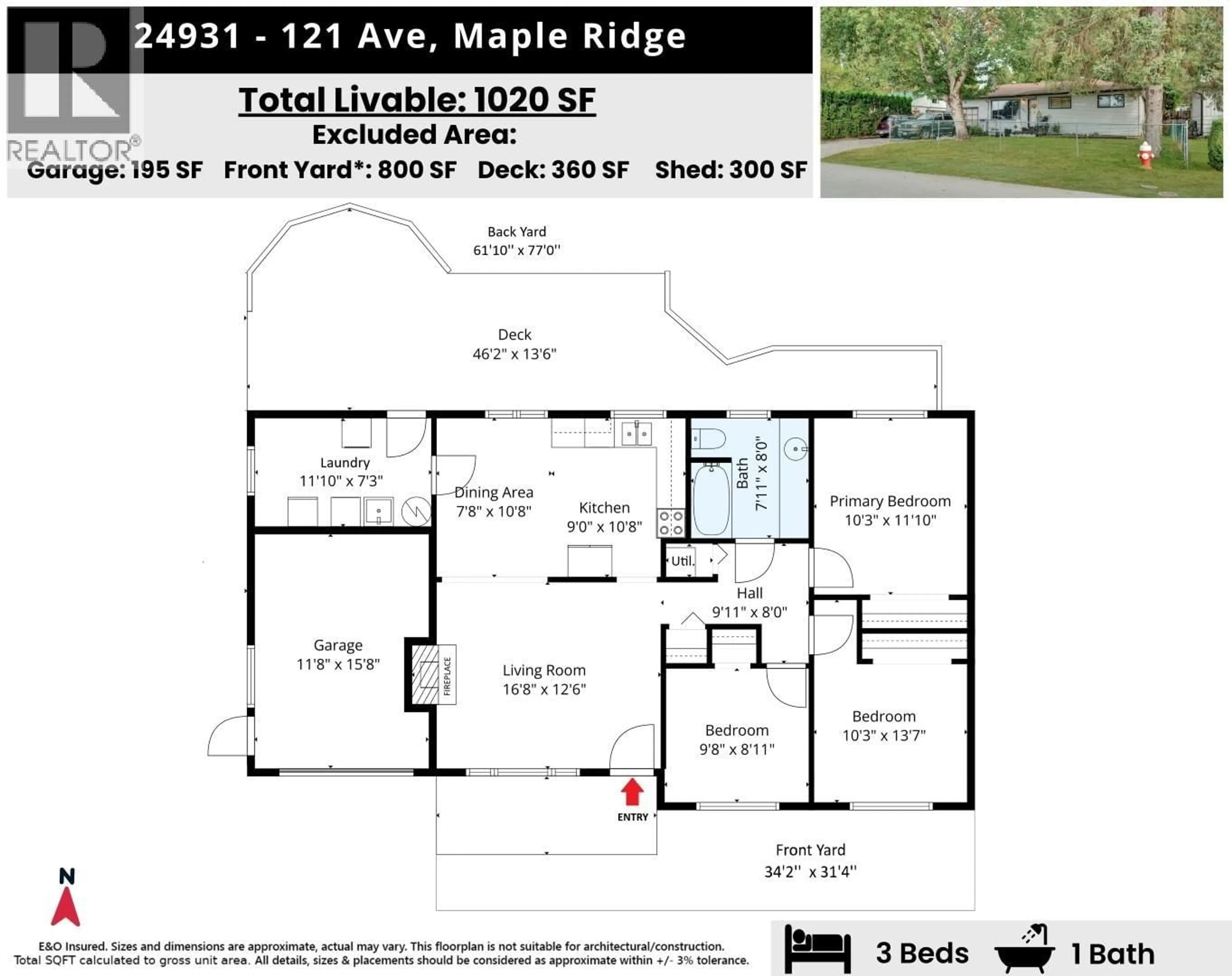 Floor plan for 24931 121 AVENUE, Maple Ridge British Columbia V4R2A6