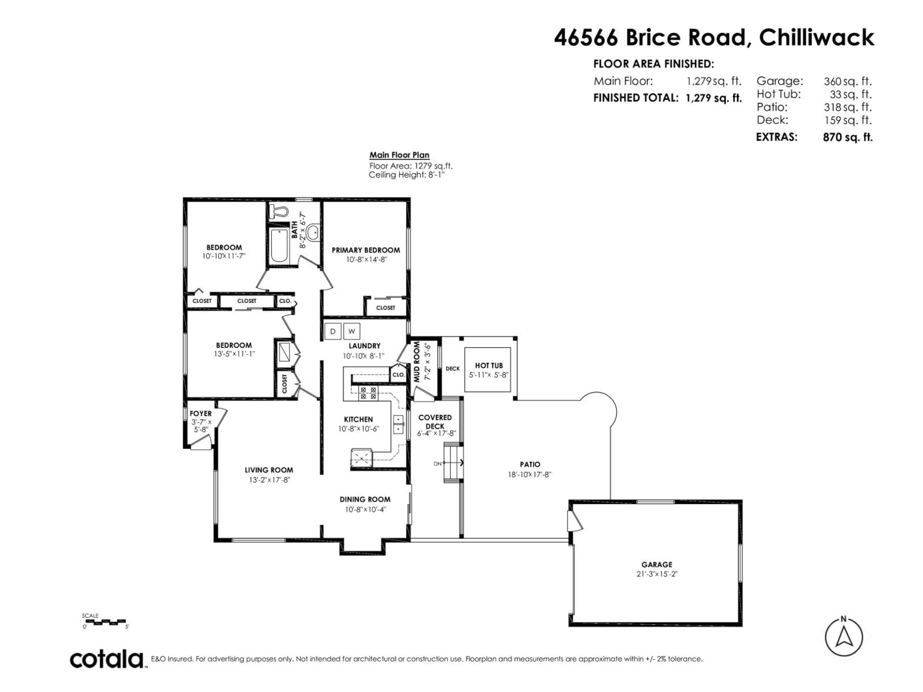 Floor plan for 46566 BRICE ROAD, Chilliwack British Columbia V2P3V5