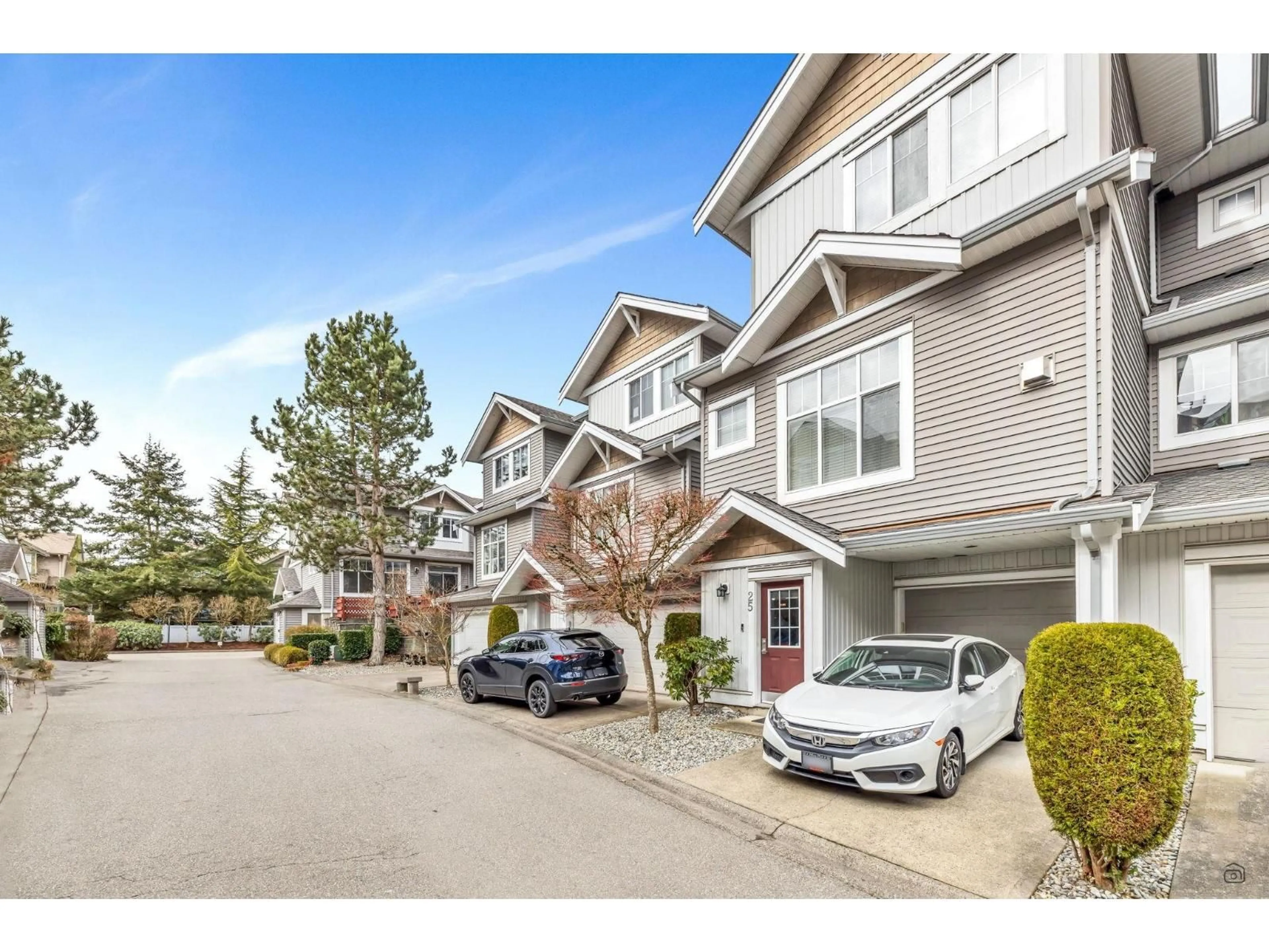 A pic from outside/outdoor area/front of a property/back of a property/a pic from drone, street for 25 - 16760 61 AVENUE, Surrey British Columbia V3S3V3