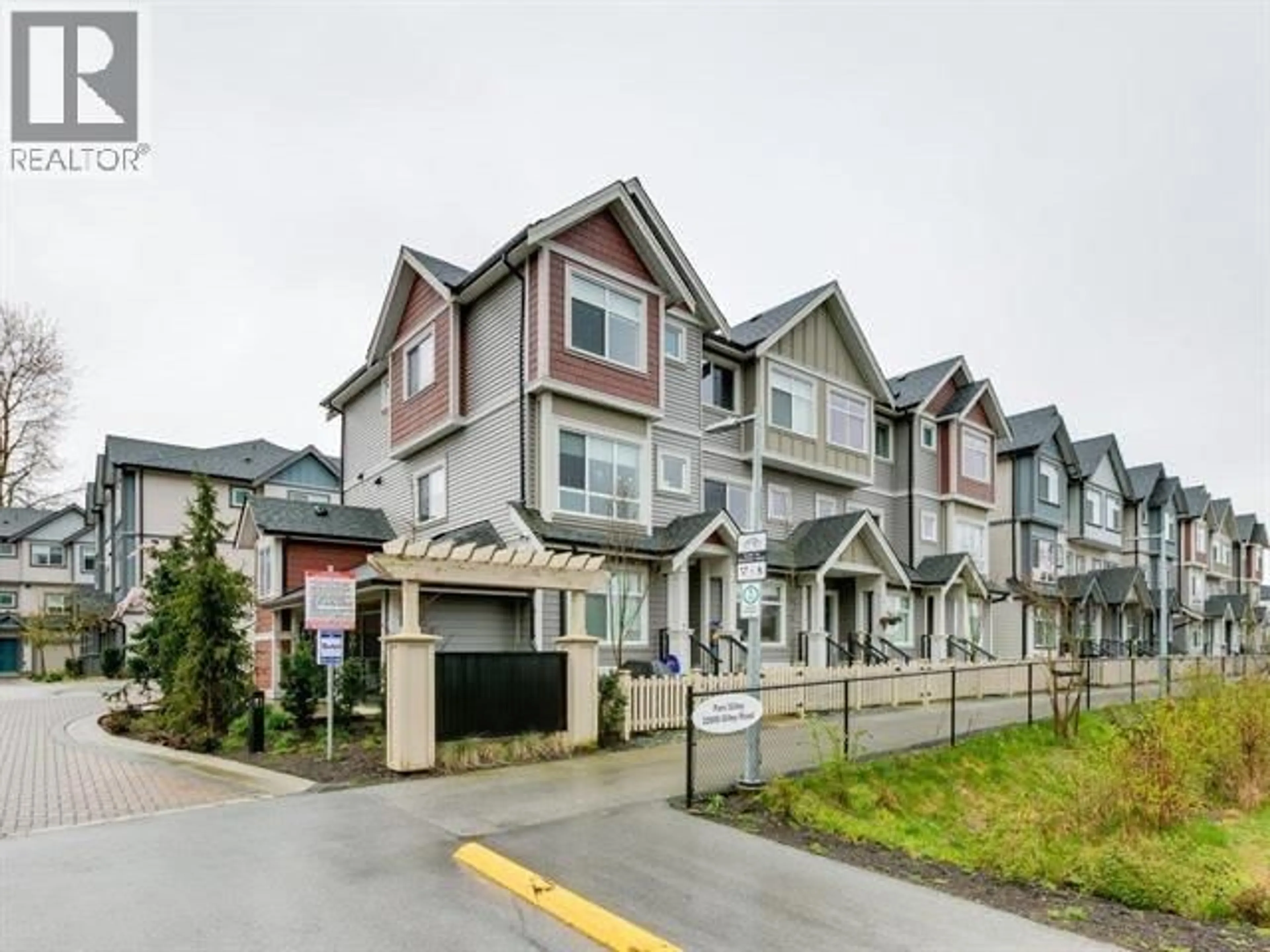 A pic from outside/outdoor area/front of a property/back of a property/a pic from drone, street for 3 - 22600 GILLEY ROAD, Richmond British Columbia V6V1E4
