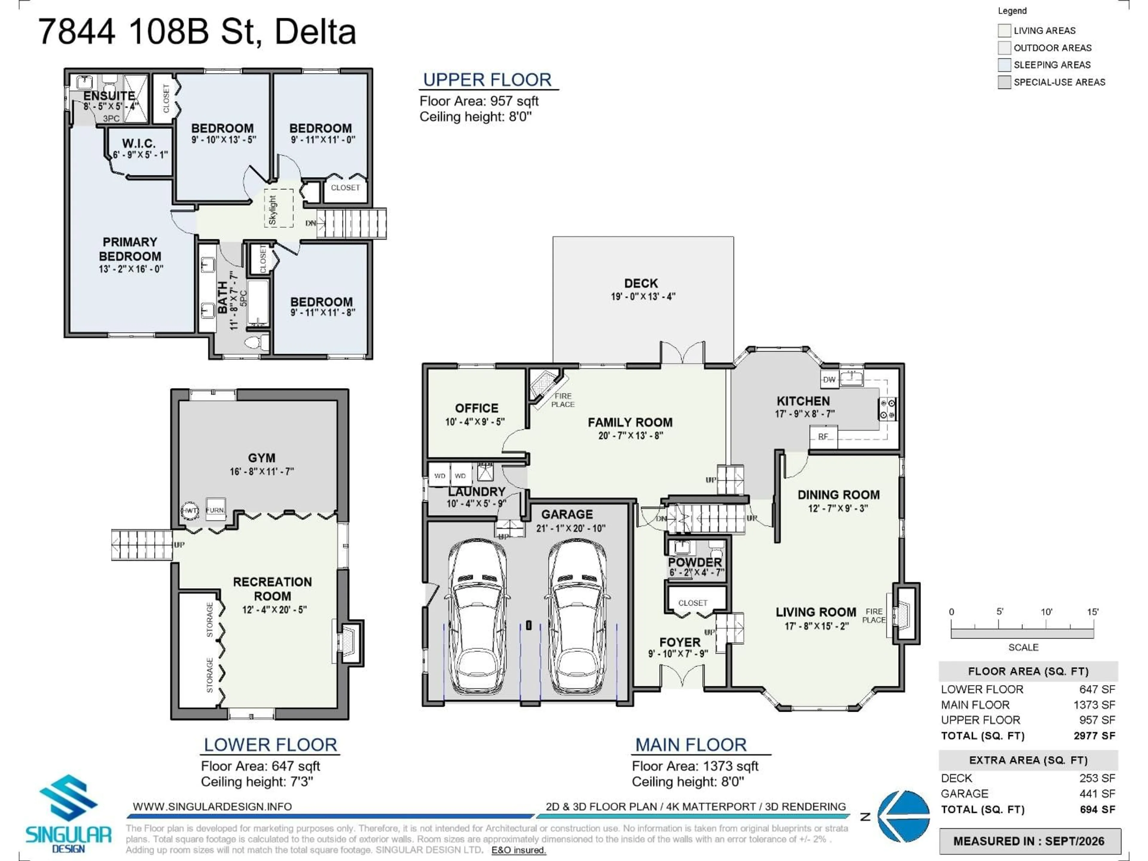 Floor plan for 7844 108B STREET, Delta British Columbia V4C7Z9