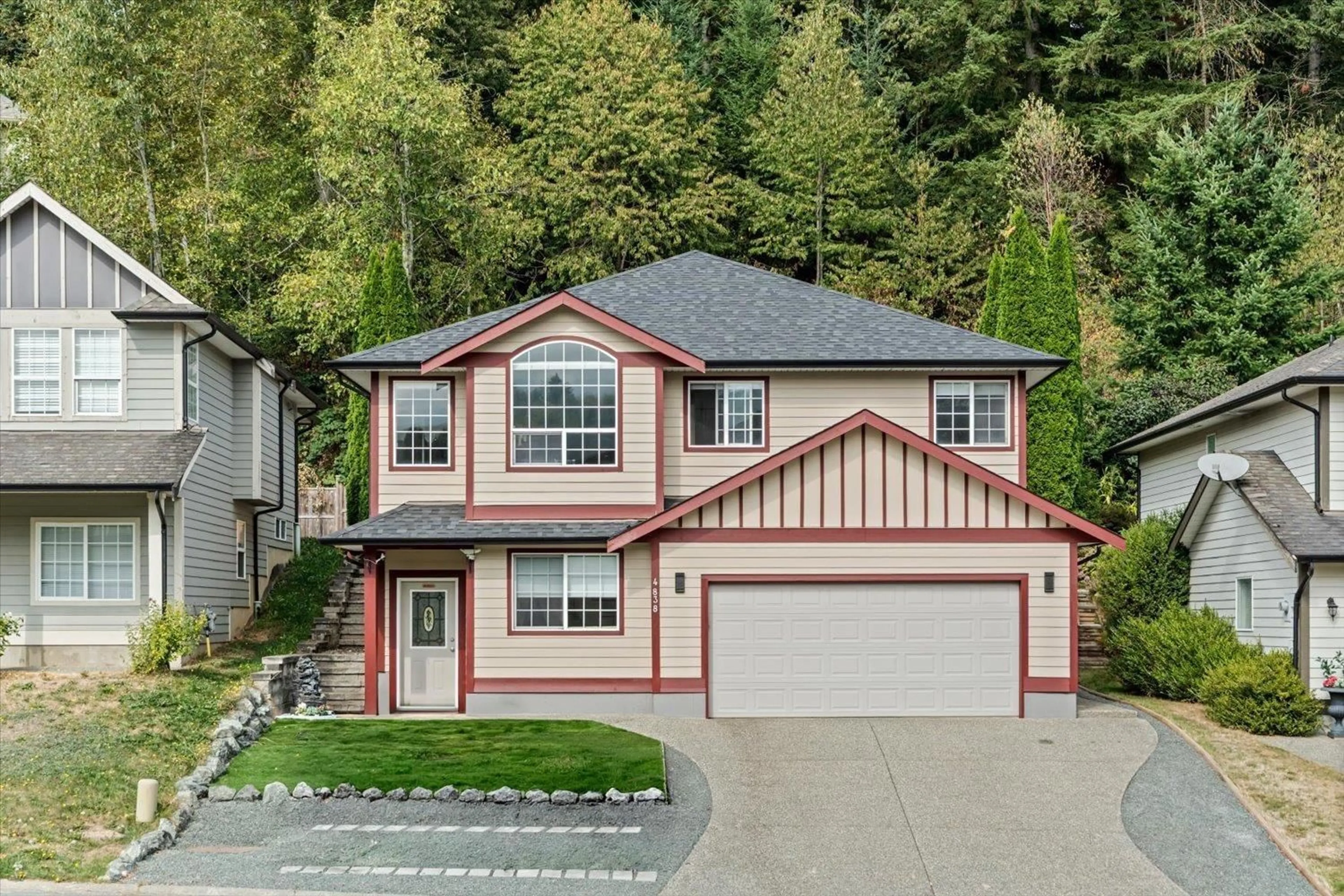 Home with vinyl exterior material, street for 4838 TESKEY ROAD, Chilliwack British Columbia V2R5T7