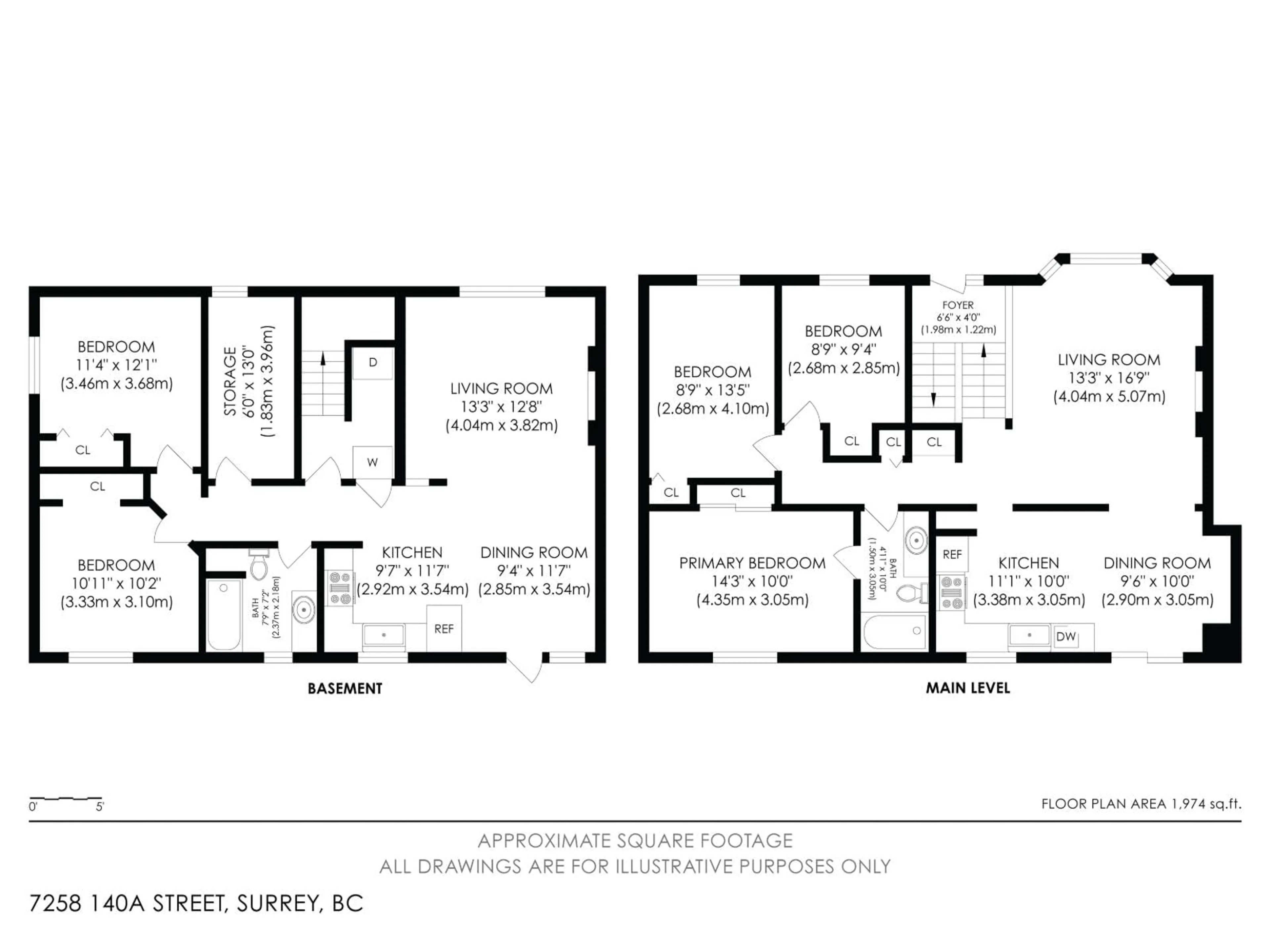 Floor plan for 7258 140A STREET, Surrey British Columbia V3W7N4