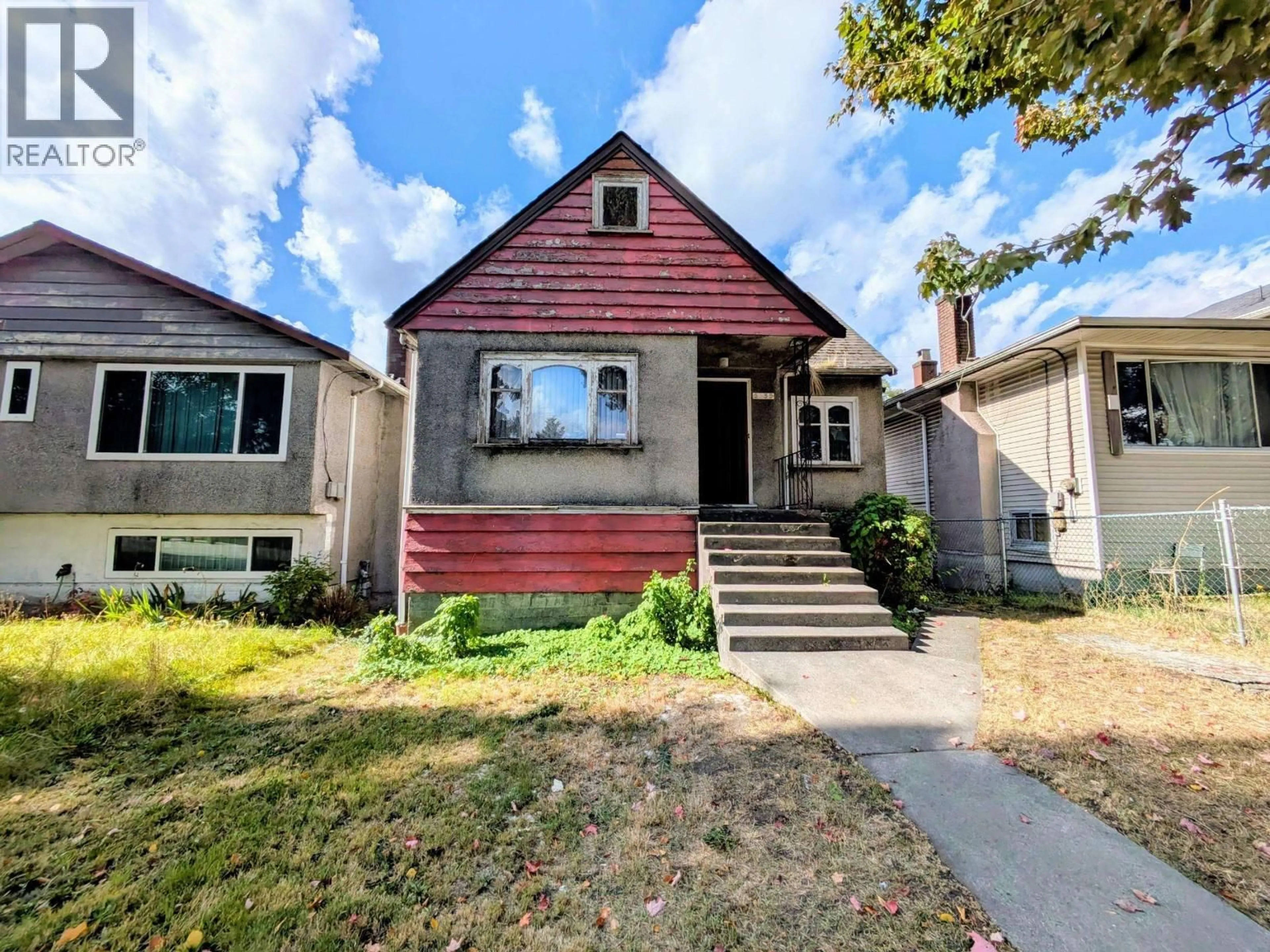 Home with vinyl exterior material, street for 5555 KNIGHT STREET, Vancouver British Columbia V5P2V1