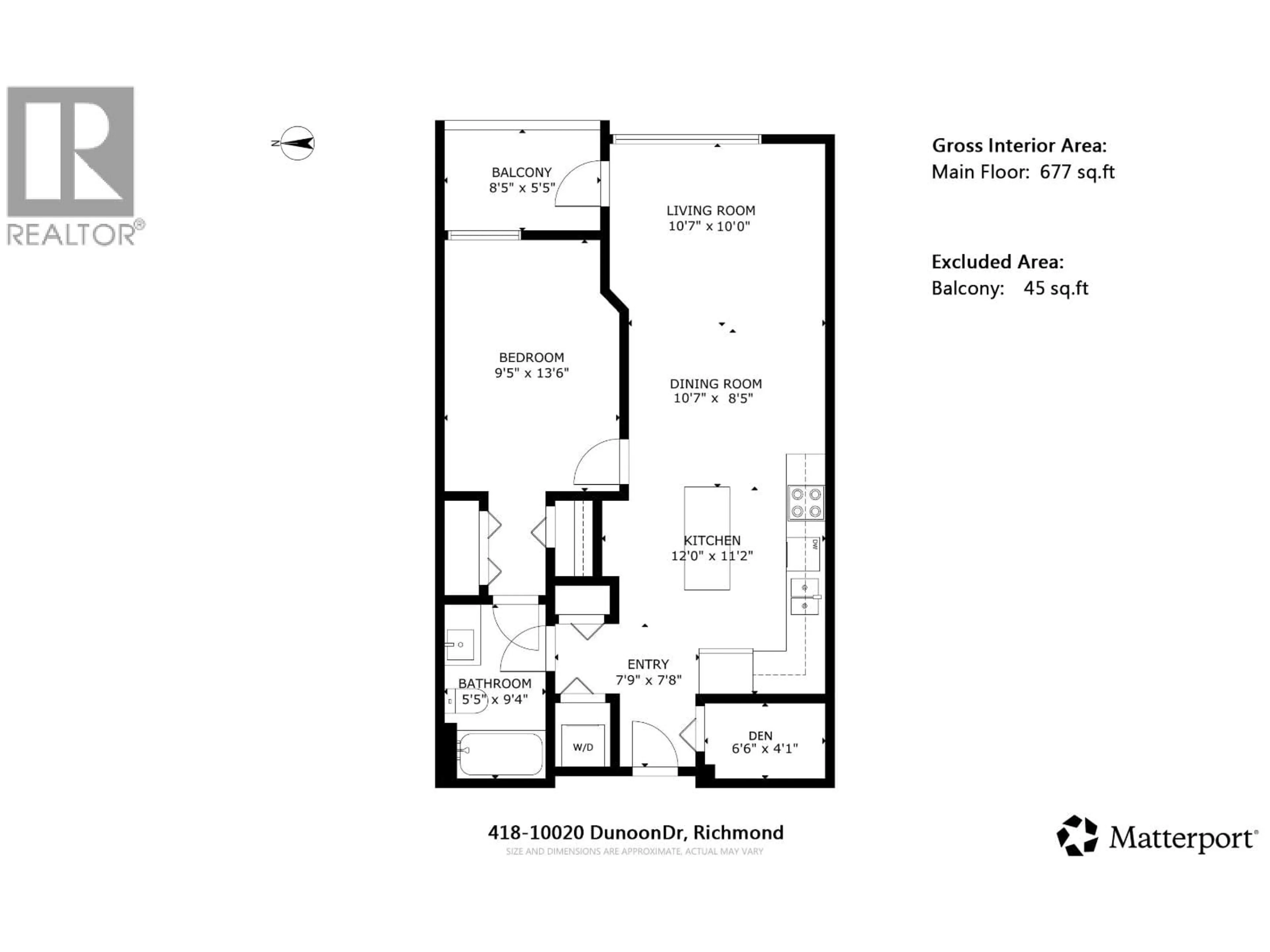 Floor plan for 418 - 10020 DUNOON DRIVE, Richmond British Columbia V7A0A7