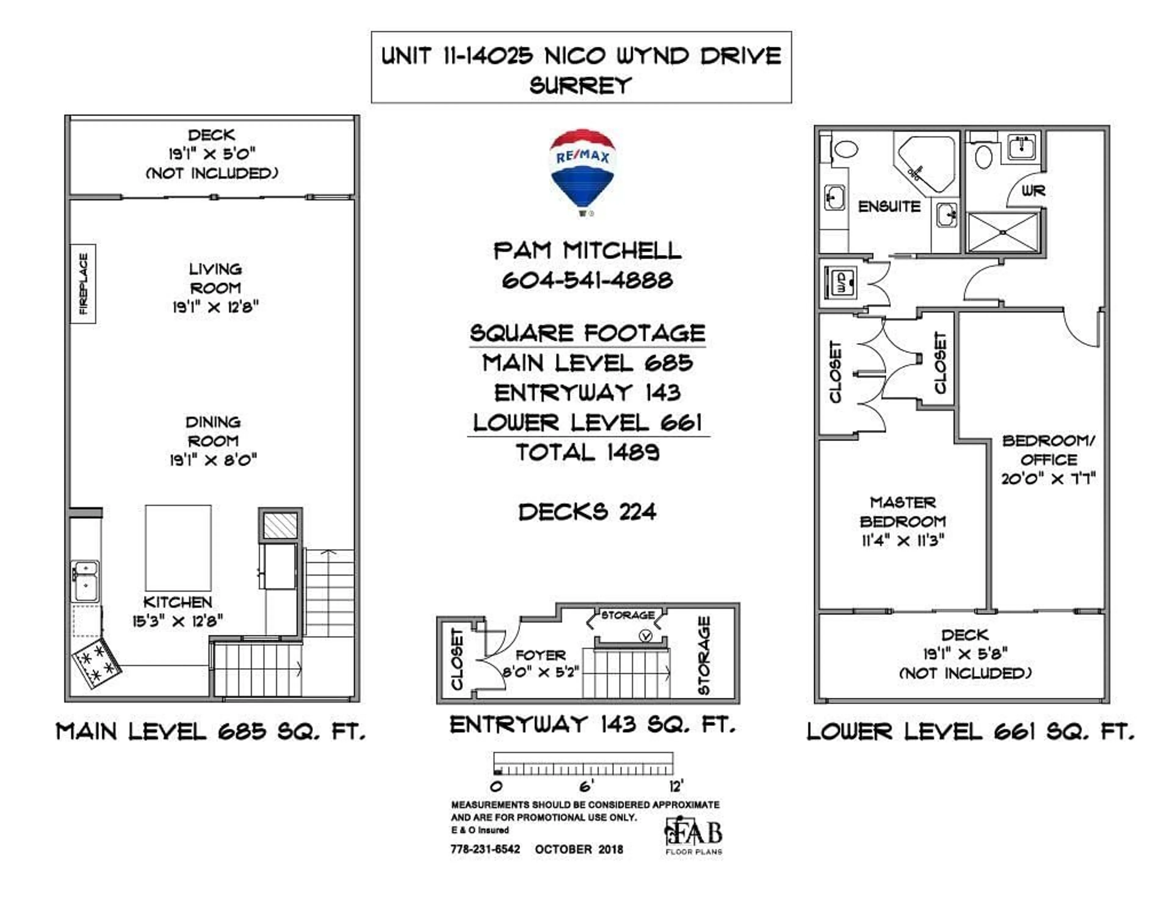 Floor plan for 11 - 14025 NICO WYND PLACE, Surrey British Columbia V4P1J2