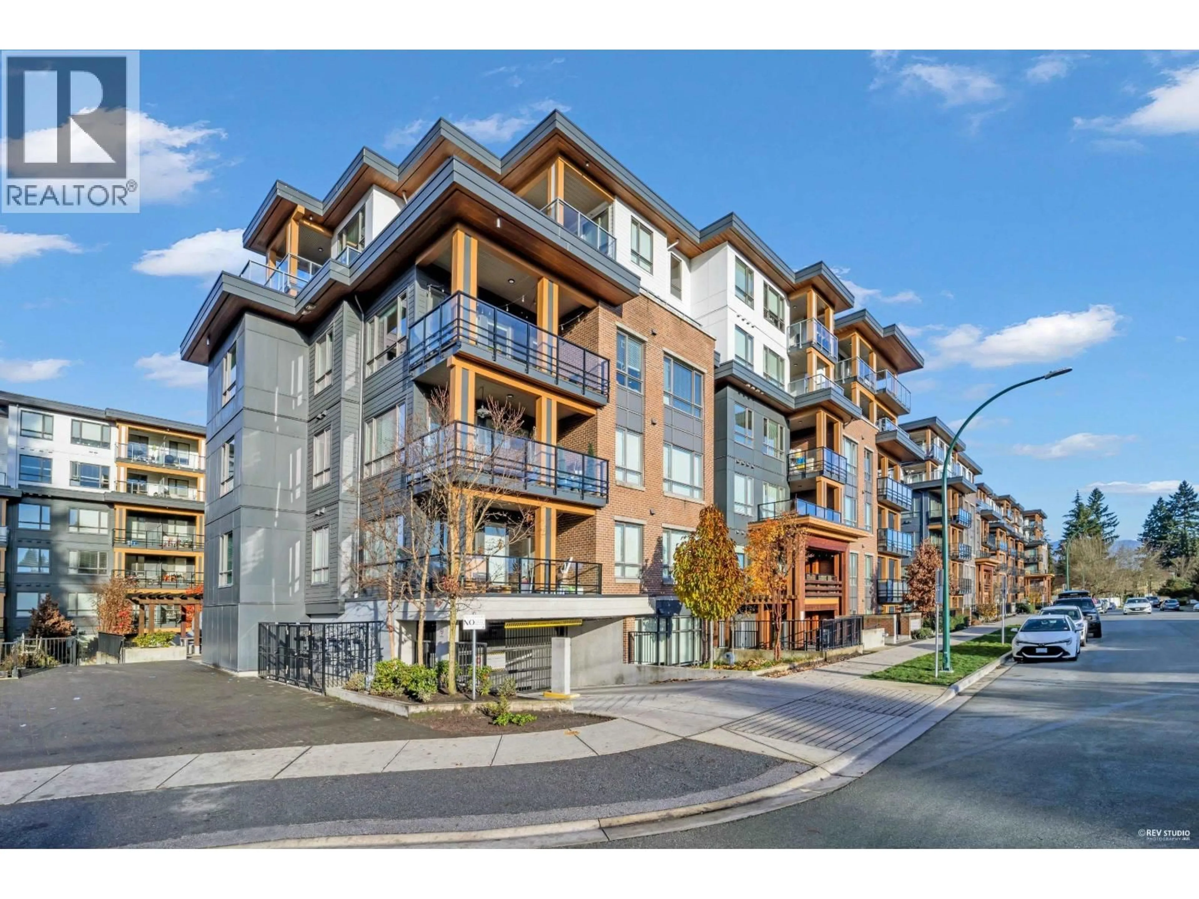 A pic from outside/outdoor area/front of a property/back of a property/a pic from drone, building for 402 - 721 ANSKAR COURT, Coquitlam British Columbia V3J0L4