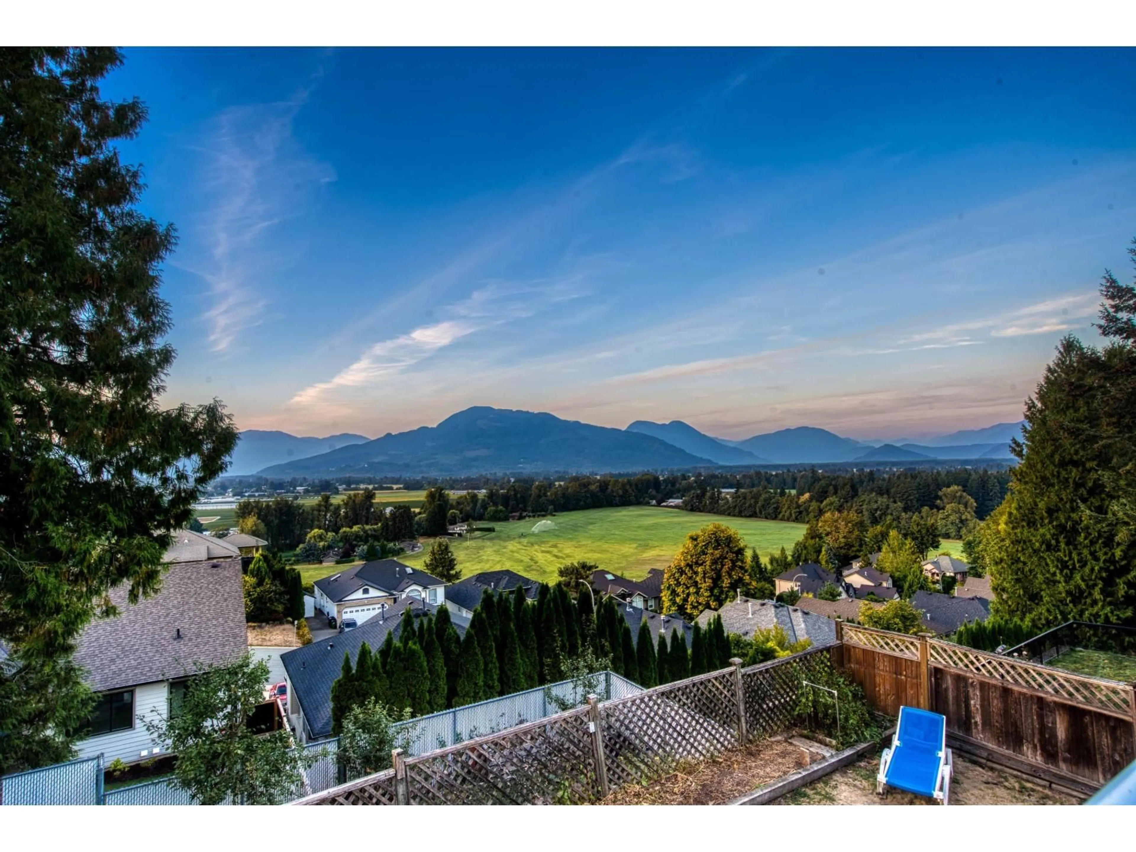 A pic from outside/outdoor area/front of a property/back of a property/a pic from drone, mountain view for 47465 SWALLOW CRESCENT, Chilliwack British Columbia V2P7P8
