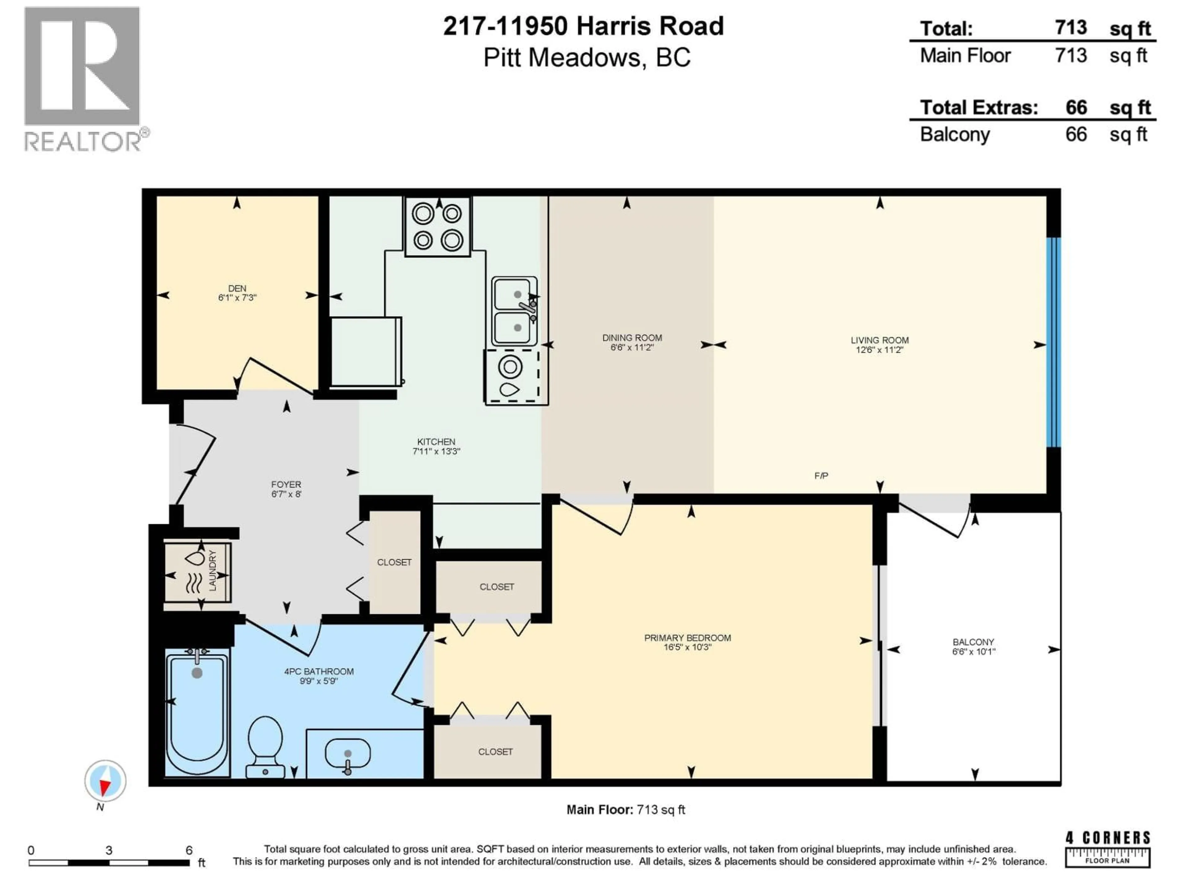 Floor plan for 217 - 11950 HARRIS ROAD, Pitt Meadows British Columbia V3Y0B7