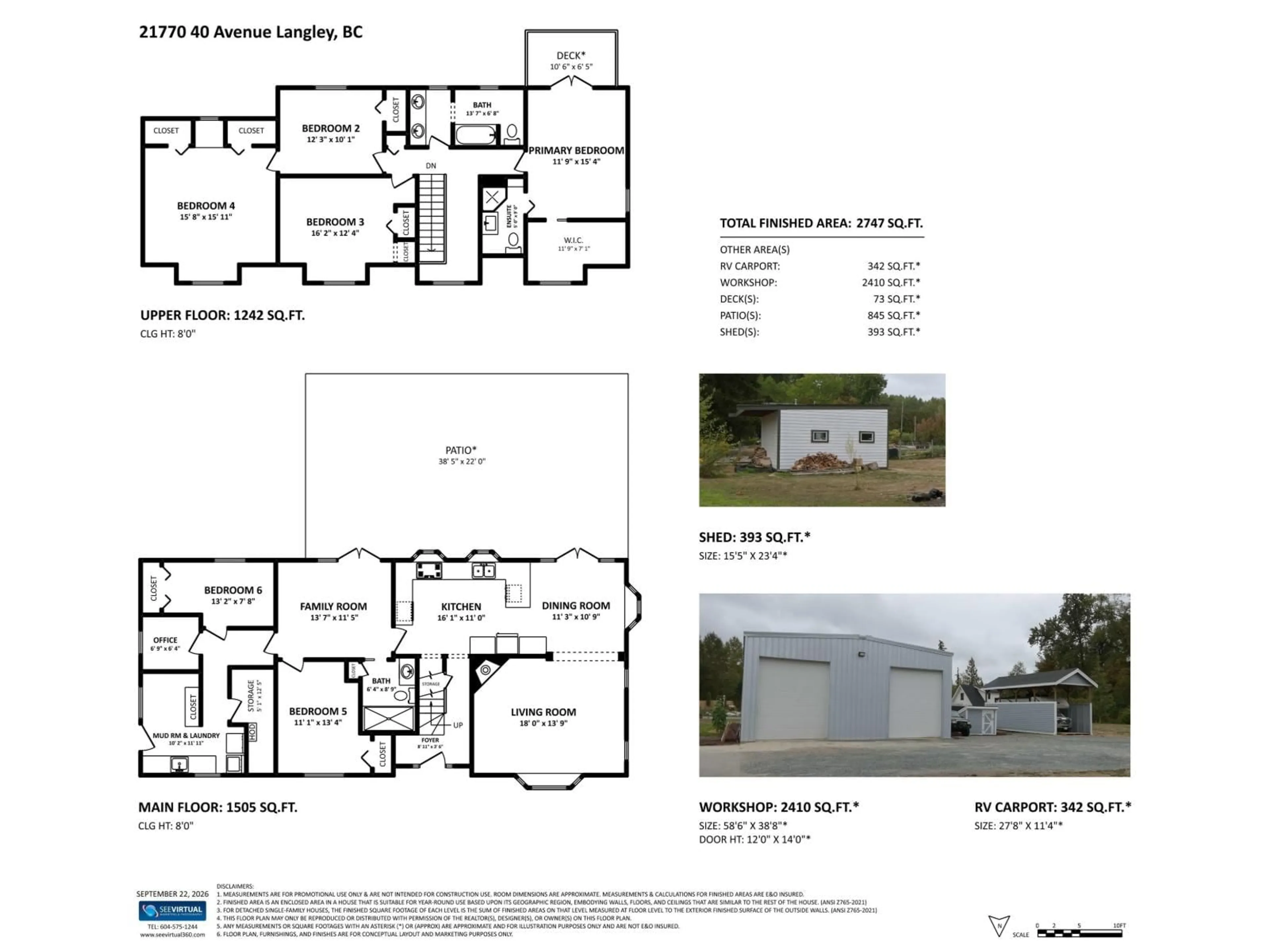 Floor plan for 21770 40 AVENUE, Langley British Columbia V2Z1N7