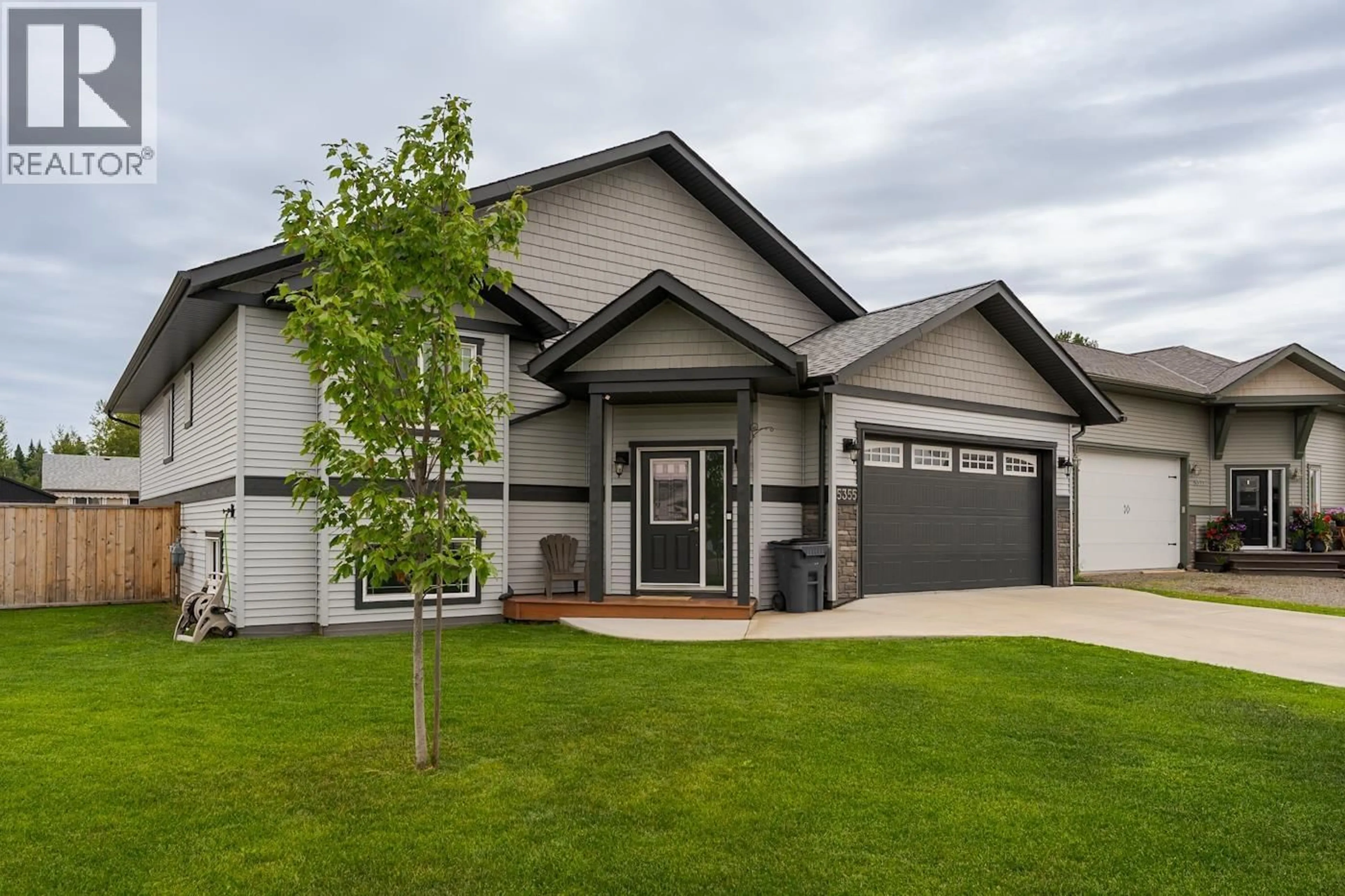 Home with vinyl exterior material, street for 5355 WOODVALLEY DRIVE, Prince George British Columbia V2K5A6