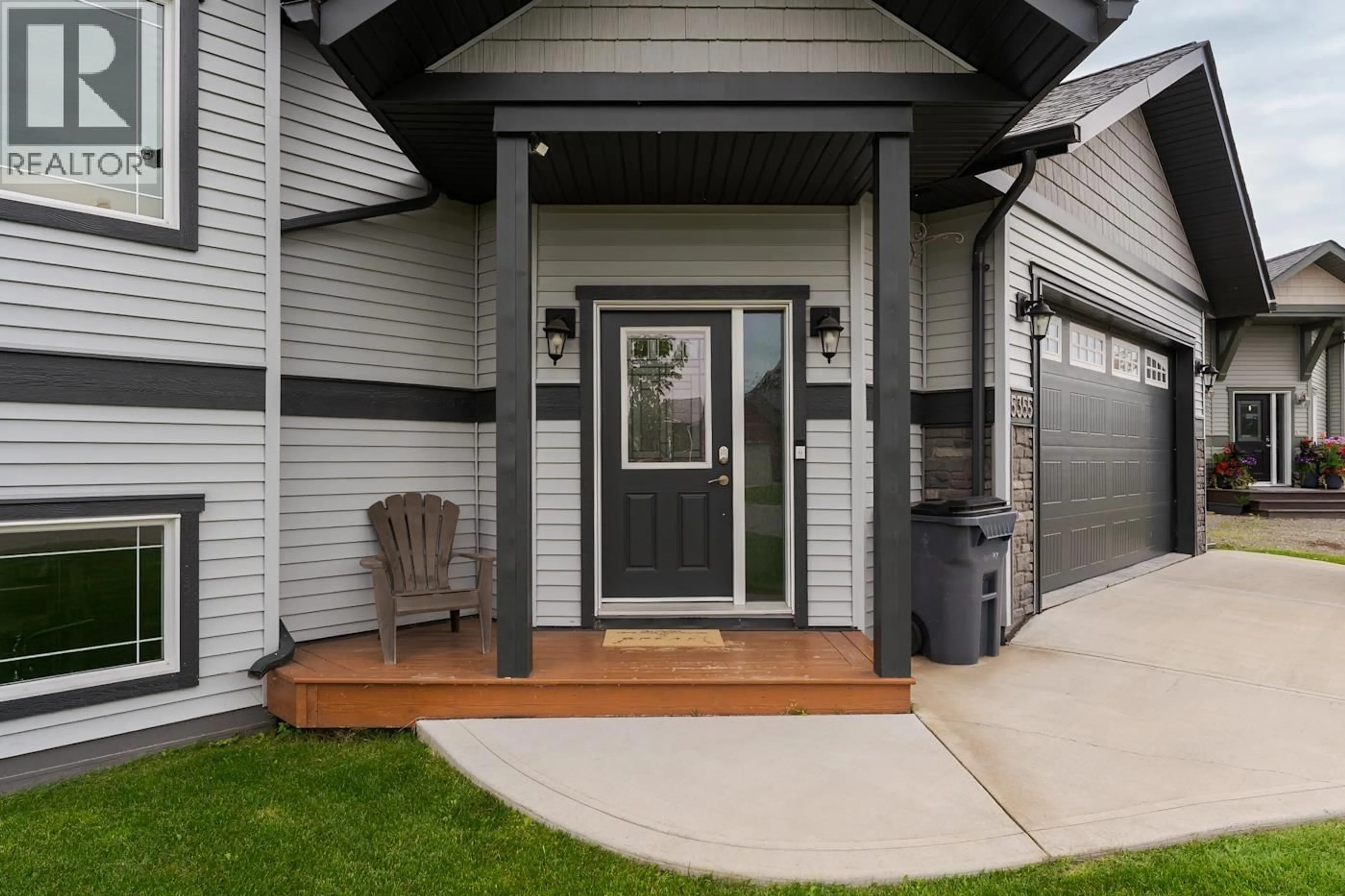 Home with vinyl exterior material, street for 5355 WOODVALLEY DRIVE, Prince George British Columbia V2K5A6