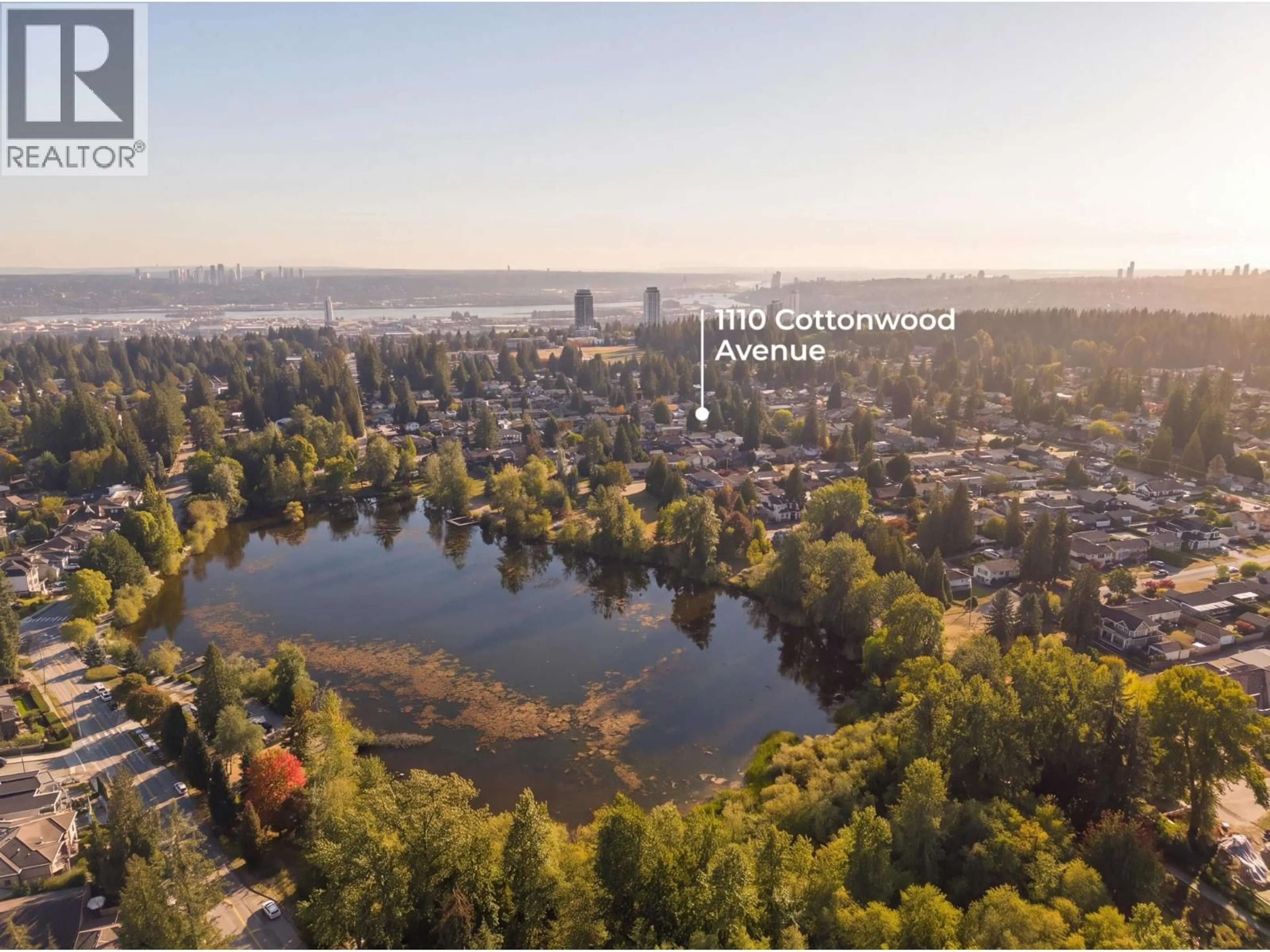A pic from outside/outdoor area/front of a property/back of a property/a pic from drone, water/lake/river/ocean view for 1110 COTTONWOOD AVENUE, Coquitlam British Columbia V3J2T3