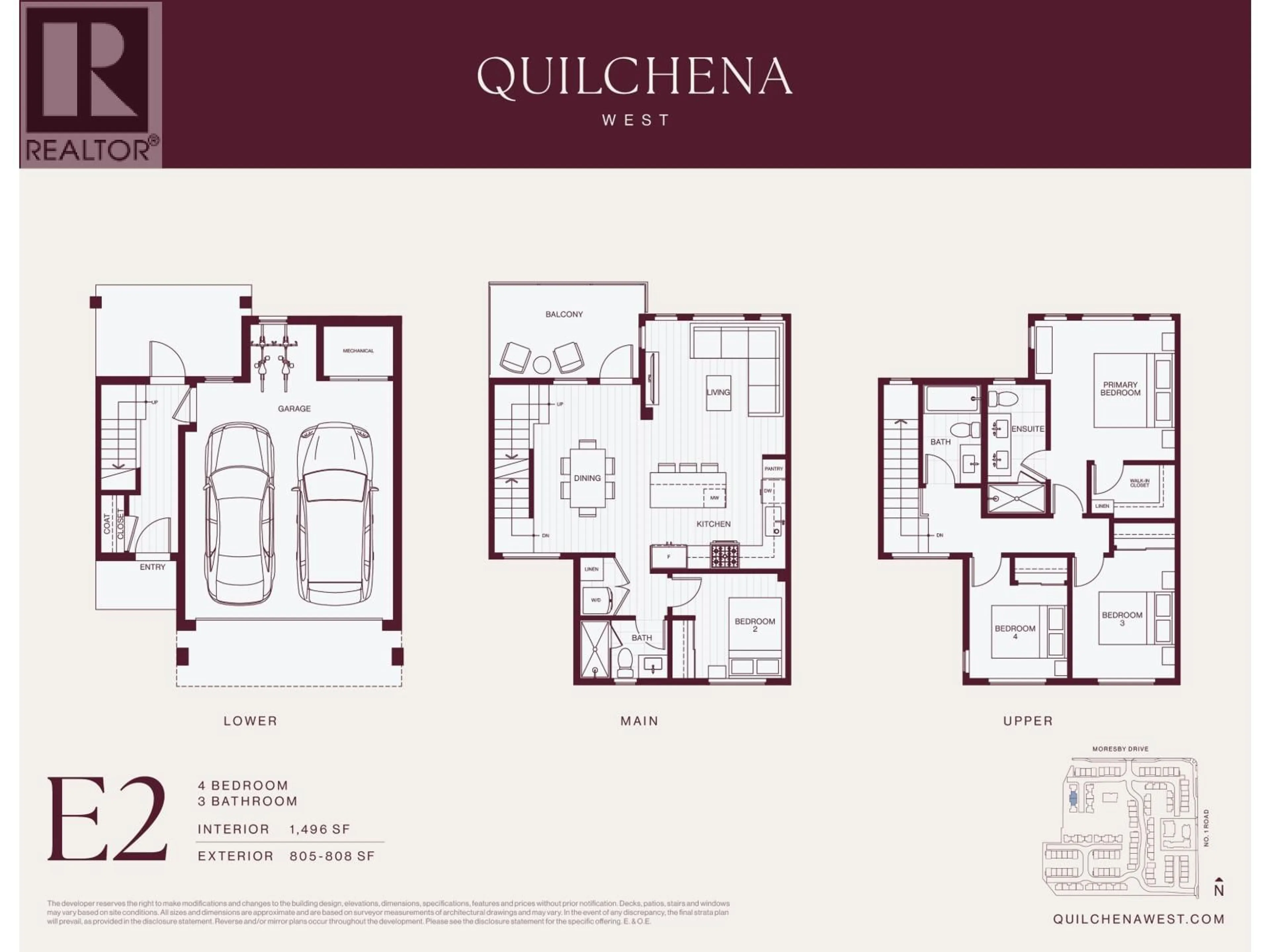 Floor plan for 11 - 3888 MORESBY DRIVE, Richmond British Columbia V7C4G6