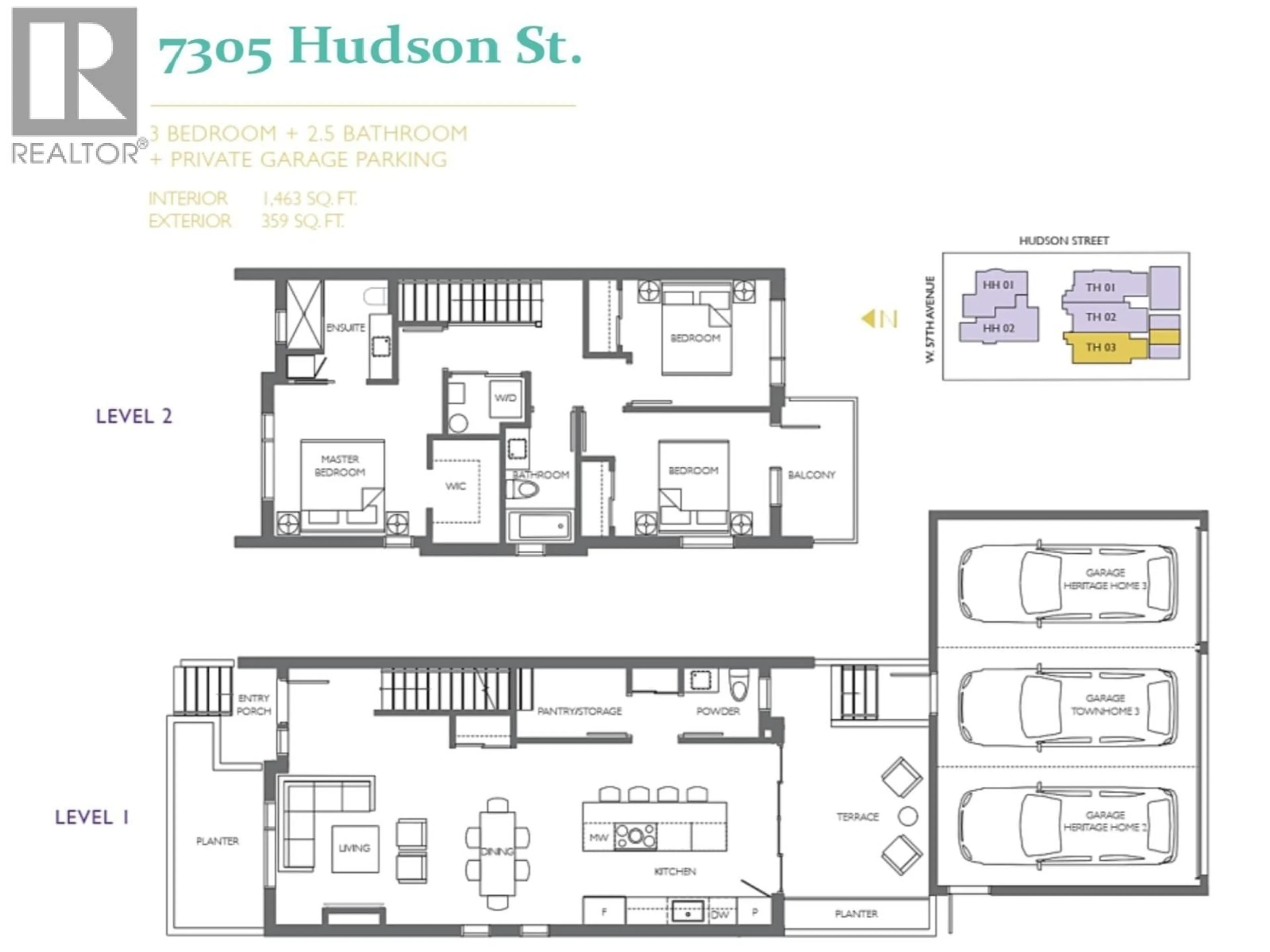 Floor plan for 7305 HUDSON STREET, Vancouver British Columbia V6P4L1