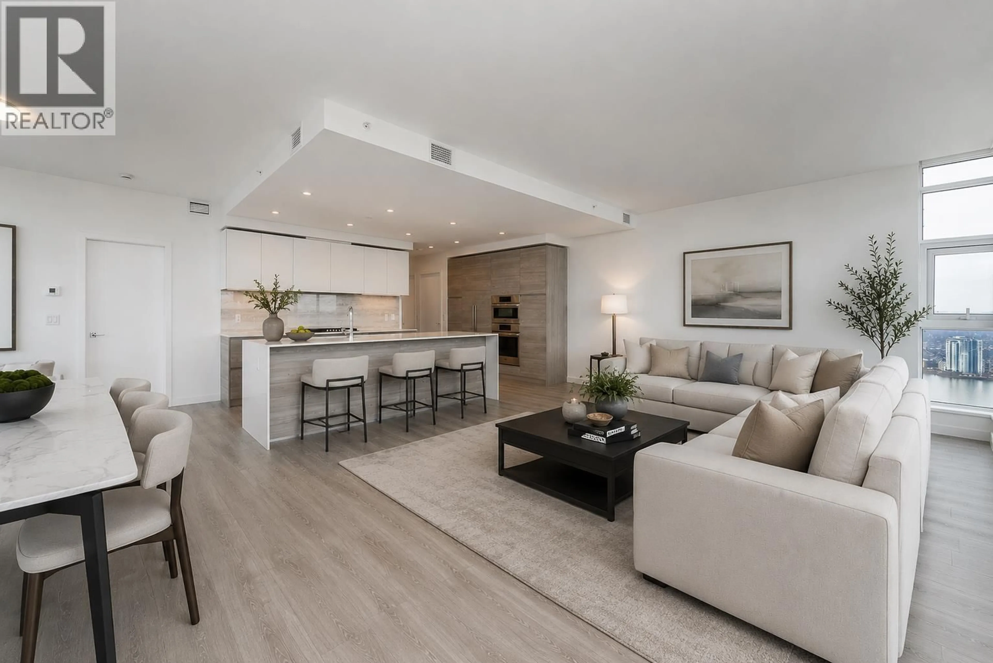 Living room with furniture, unknown for 3602 - 660 QUAYSIDE DRIVE, New Westminster British Columbia V3M0P1
