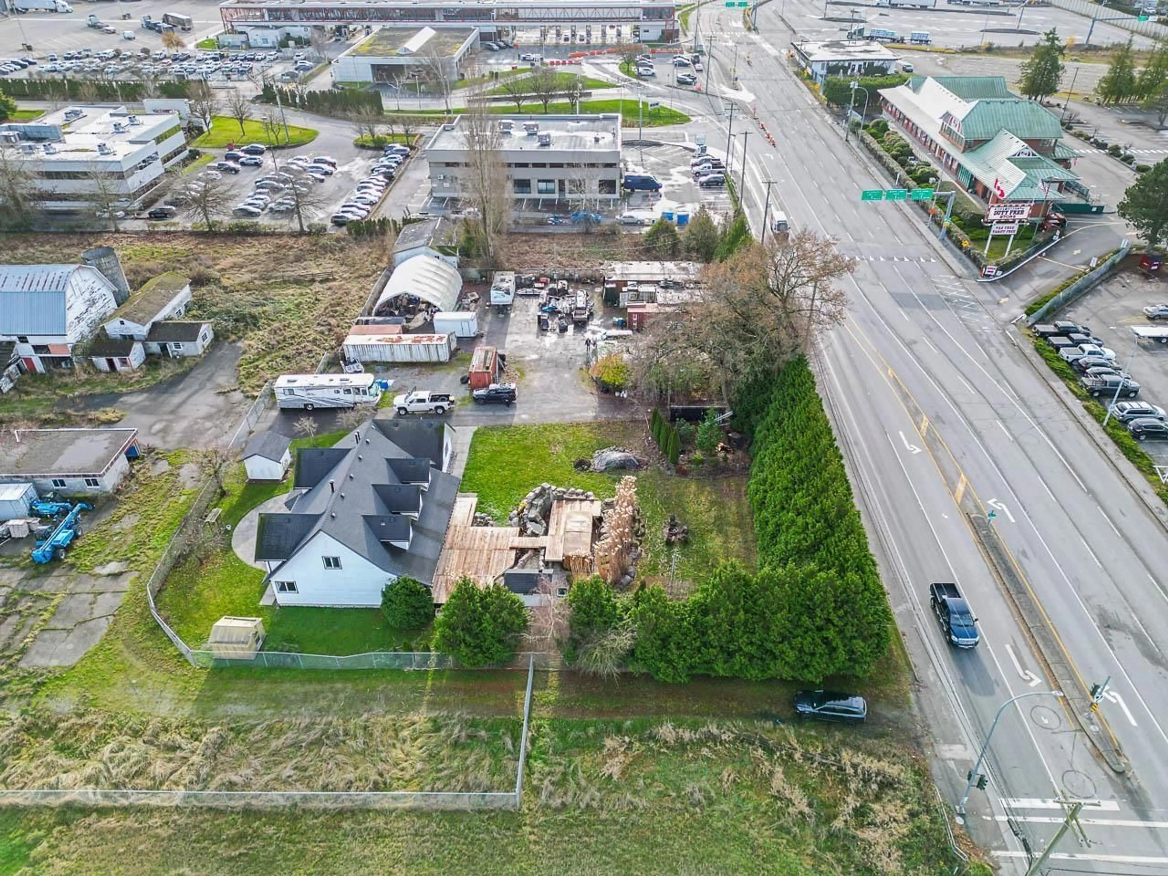 A pic from outside/outdoor area/front of a property/back of a property/a pic from drone, street for 174 176 STREET, Surrey British Columbia V3S9S4