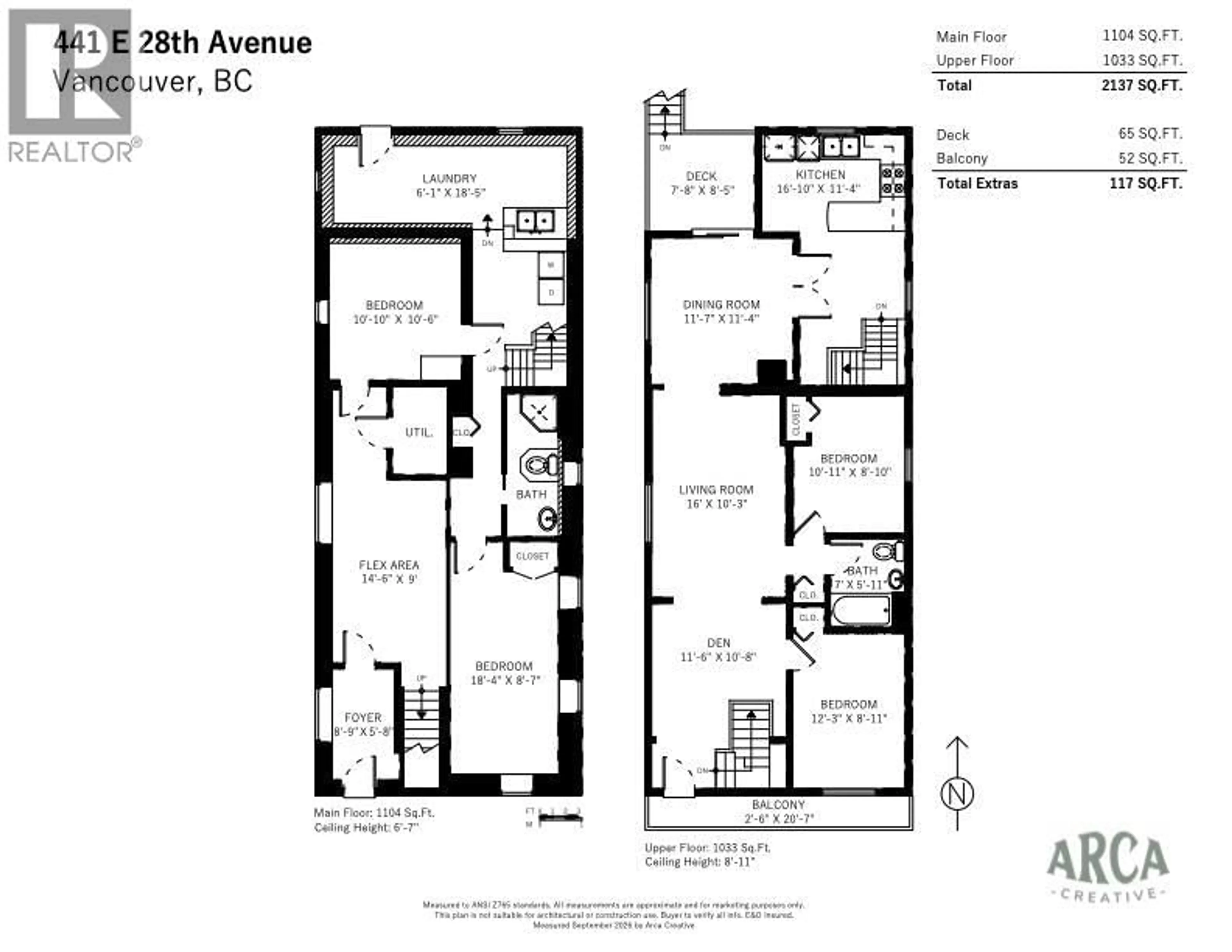 Floor plan for 441 28TH AVENUE, Vancouver British Columbia V5V2N2