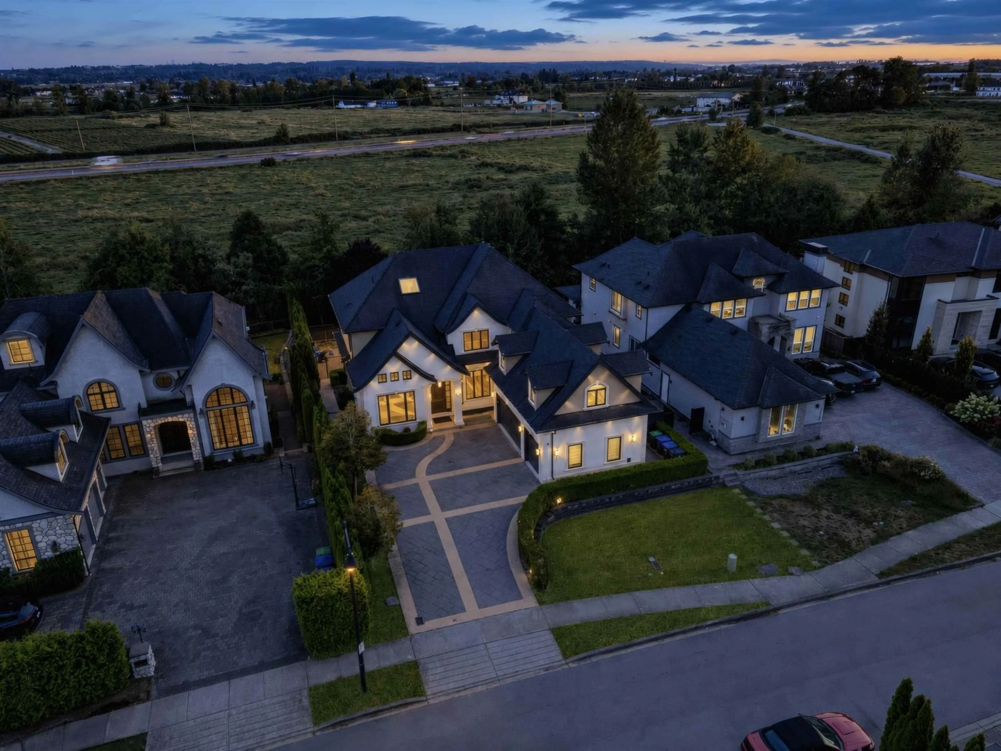 A pic from outside/outdoor area/front of a property/back of a property/a pic from drone, mountain view for 16636 57 AVENUE, Surrey British Columbia V3S2L7
