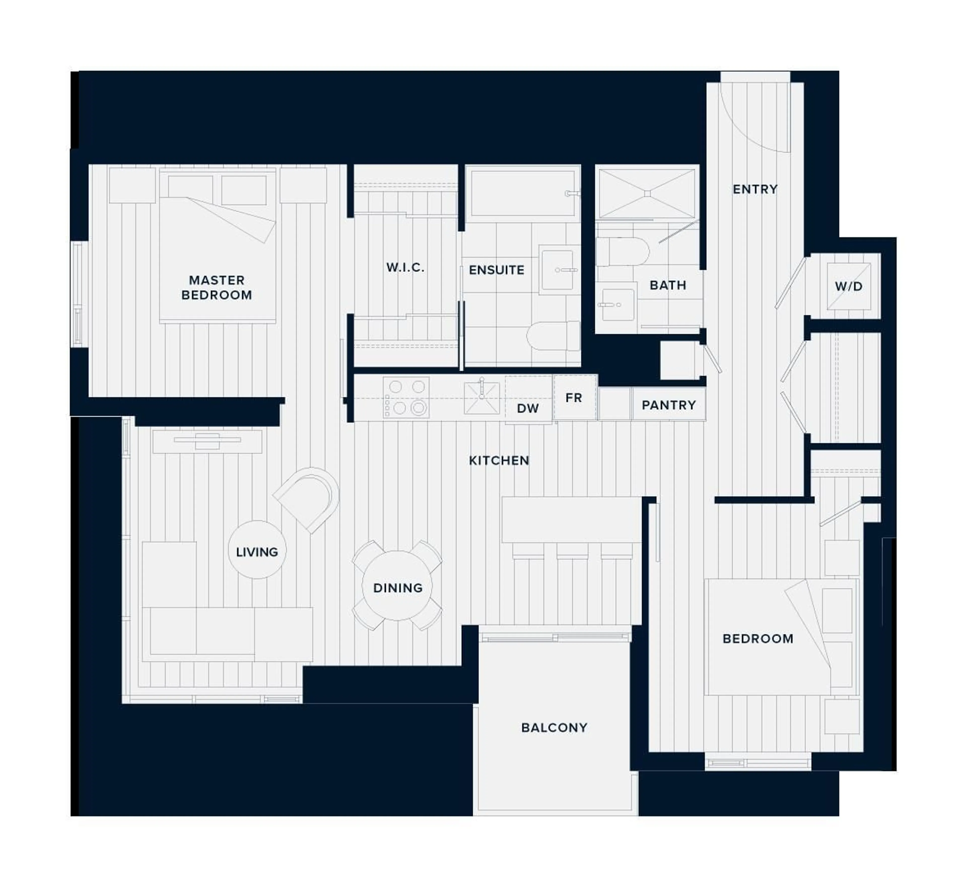 Floor plan for 1802 - 13438 CENTRAL AVENUE, Surrey British Columbia V3T0N2