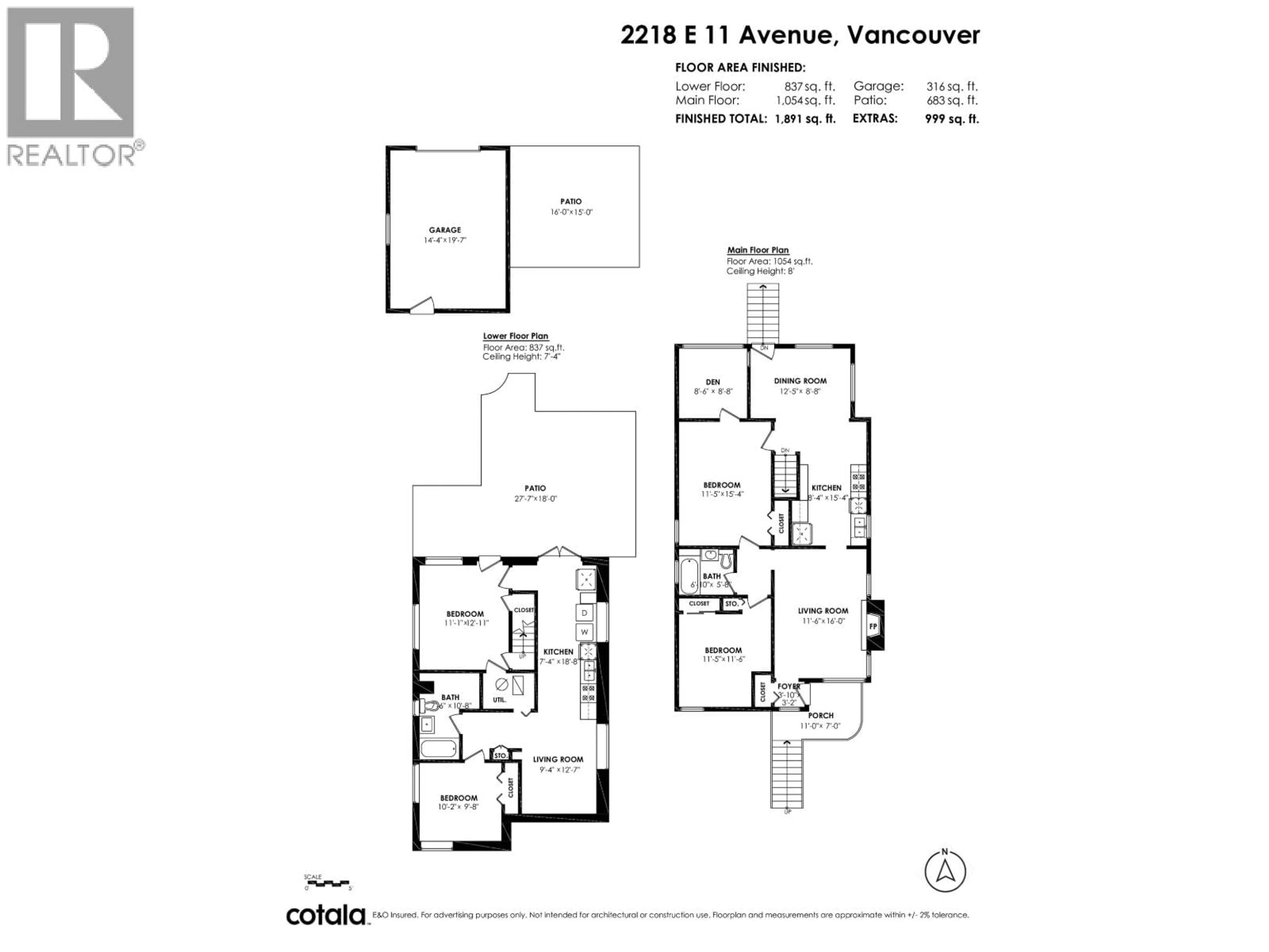 Floor plan for 2218 11TH AVENUE, Vancouver British Columbia V5N1Z6