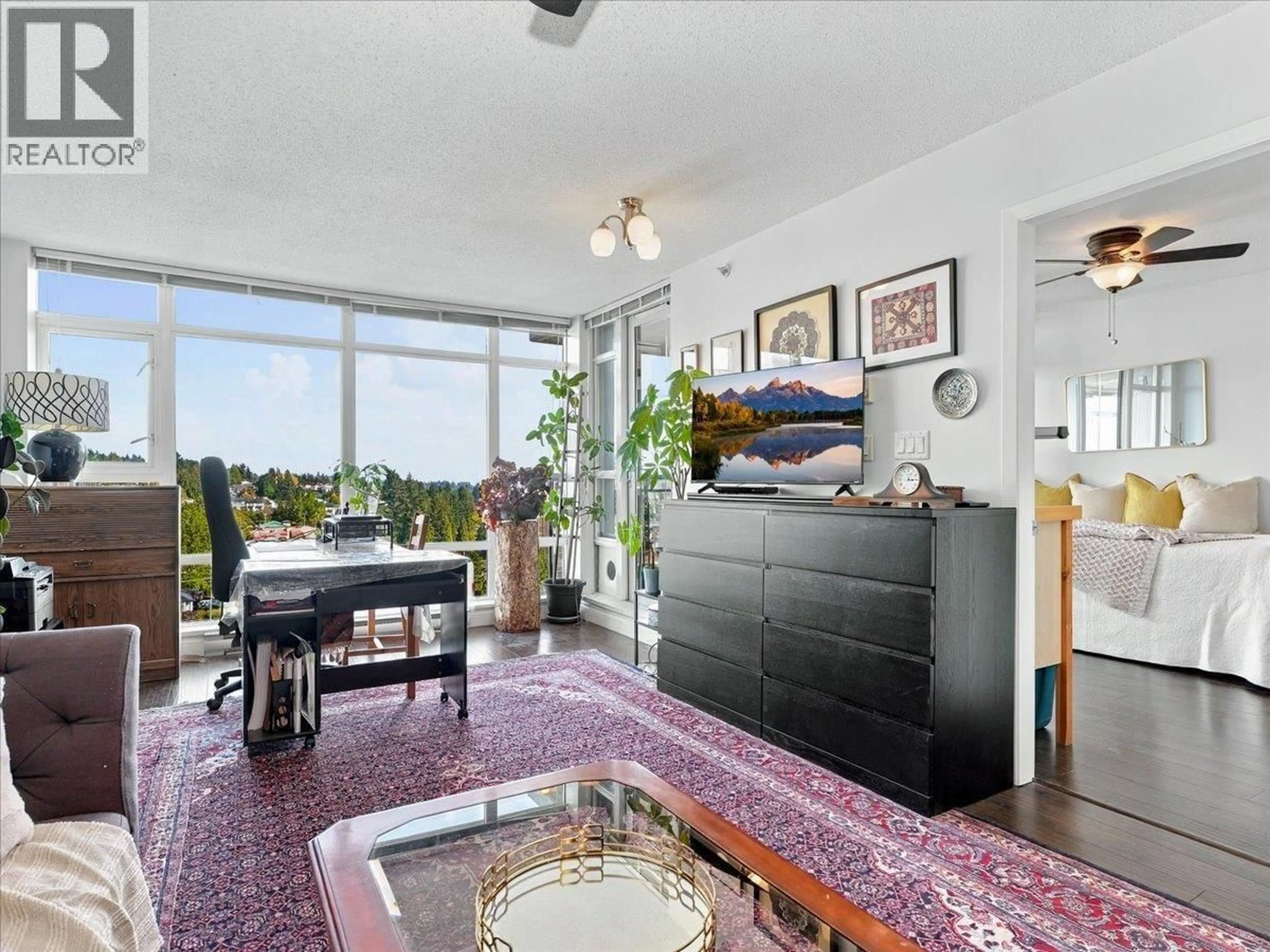 Living room with furniture, unknown for 1608 - 555 DELESTRE AVENUE, Coquitlam British Columbia V3K0A9