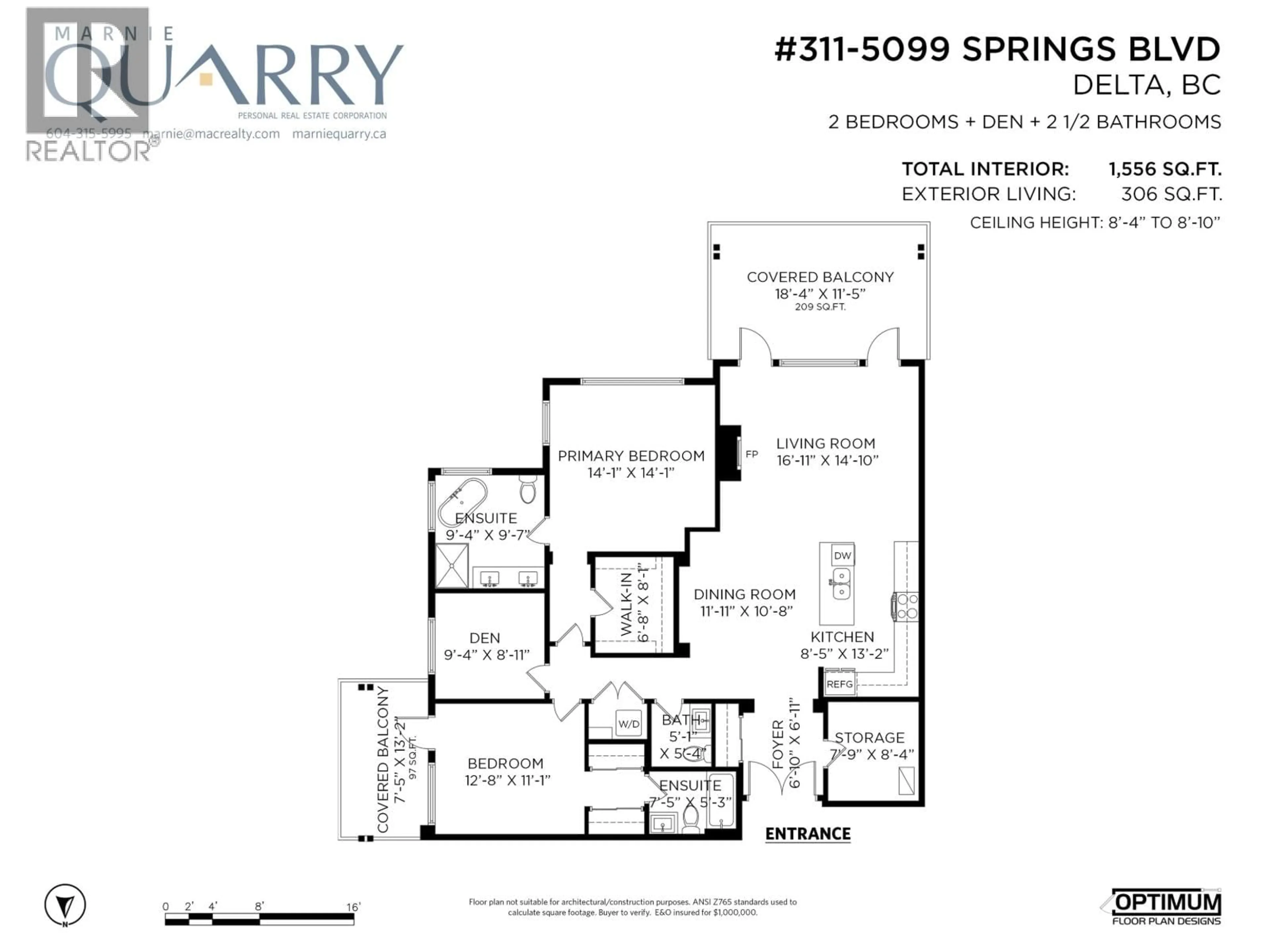 Floor plan for 311 - 5099 SPRINGS BOULEVARD, Delta British Columbia V4M0A2