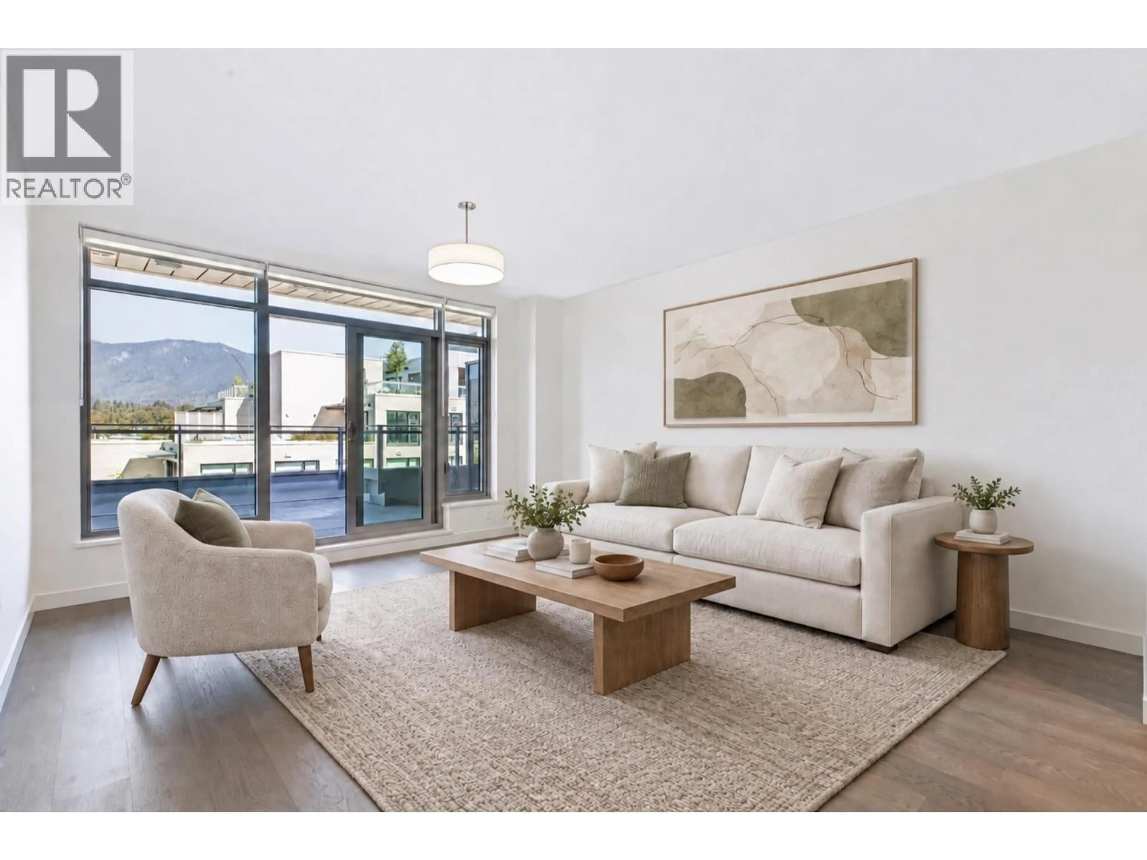 Living room with furniture, unknown for 704 - 777 HARBOUR WAY, Vancouver British Columbia V7P0G2